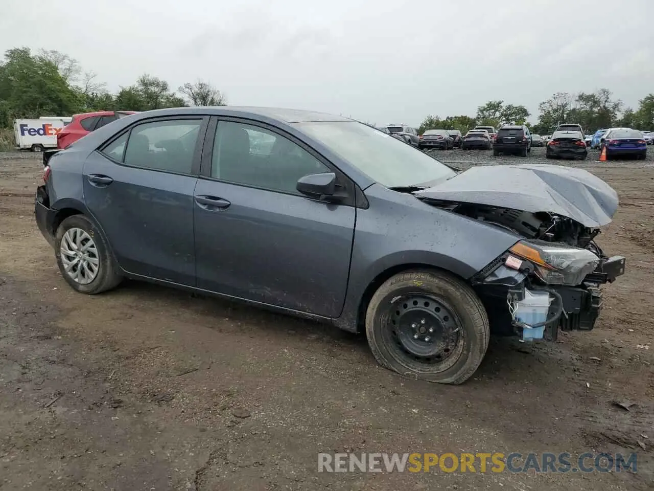 4 fotografías del automóvil dañado 2T1BURHE8KC147693 TOYOTA COROLLA 2019