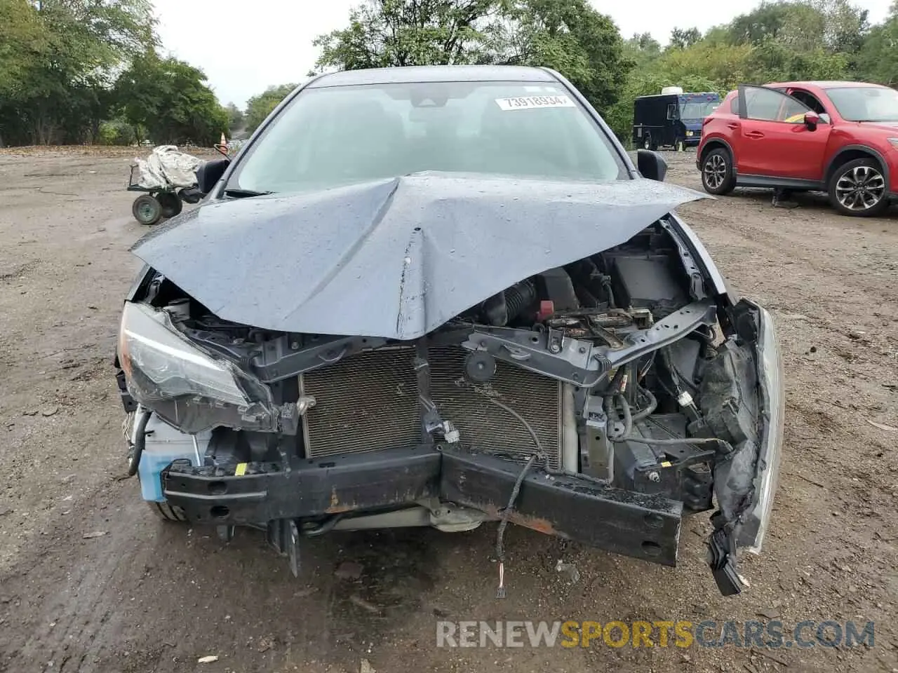 5 fotografías del automóvil dañado 2T1BURHE8KC147693 TOYOTA COROLLA 2019