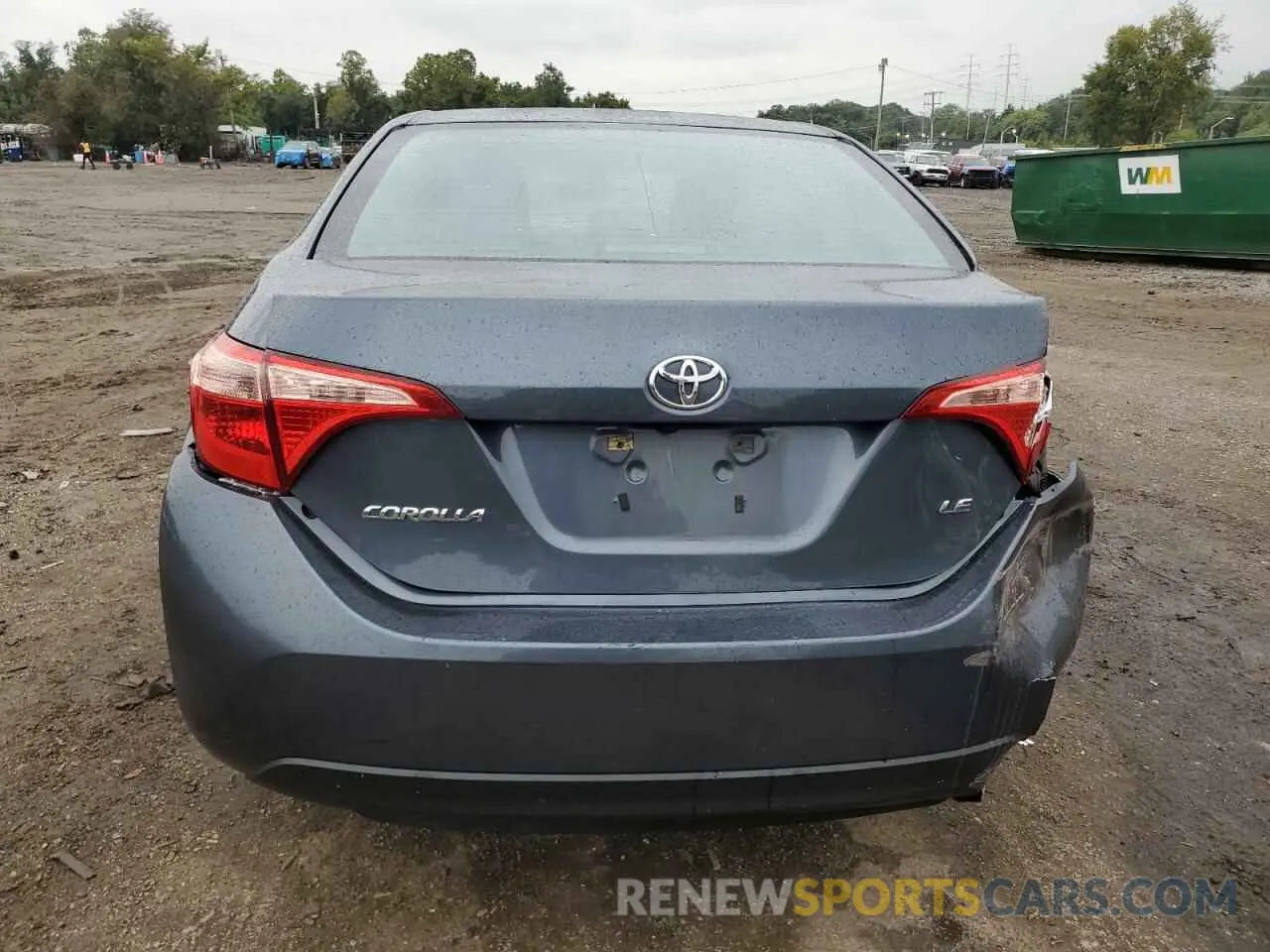 6 fotografías del automóvil dañado 2T1BURHE8KC147693 TOYOTA COROLLA 2019