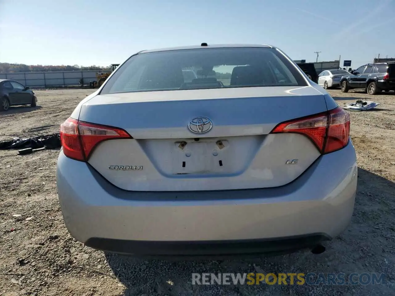 6 fotografías del automóvil dañado 2T1BURHE8KC149041 TOYOTA COROLLA 2019