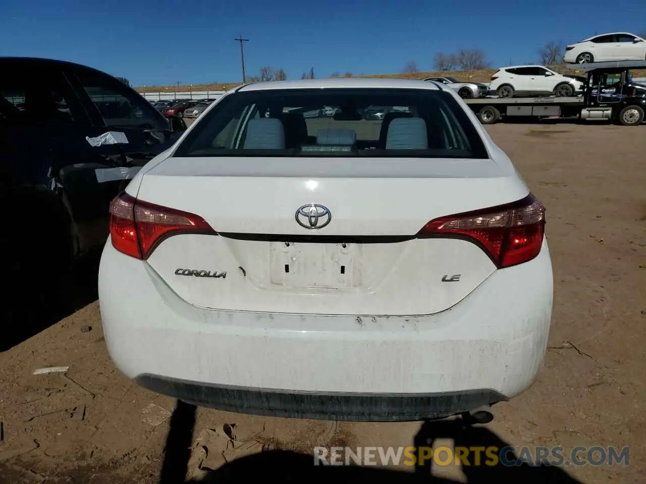 6 fotografías del automóvil dañado 2T1BURHE8KC154076 TOYOTA COROLLA 2019