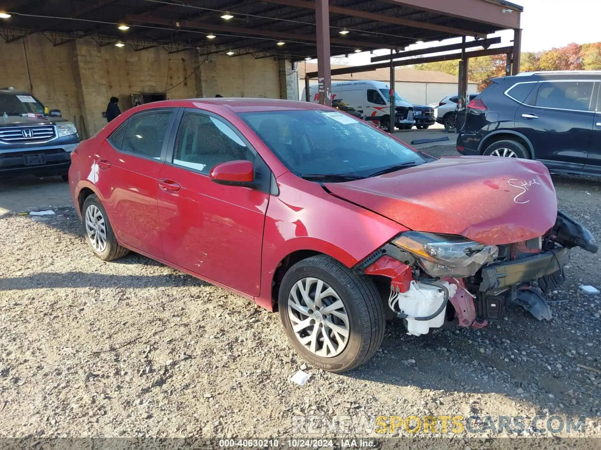1 fotografías del automóvil dañado 2T1BURHE8KC154952 TOYOTA COROLLA 2019