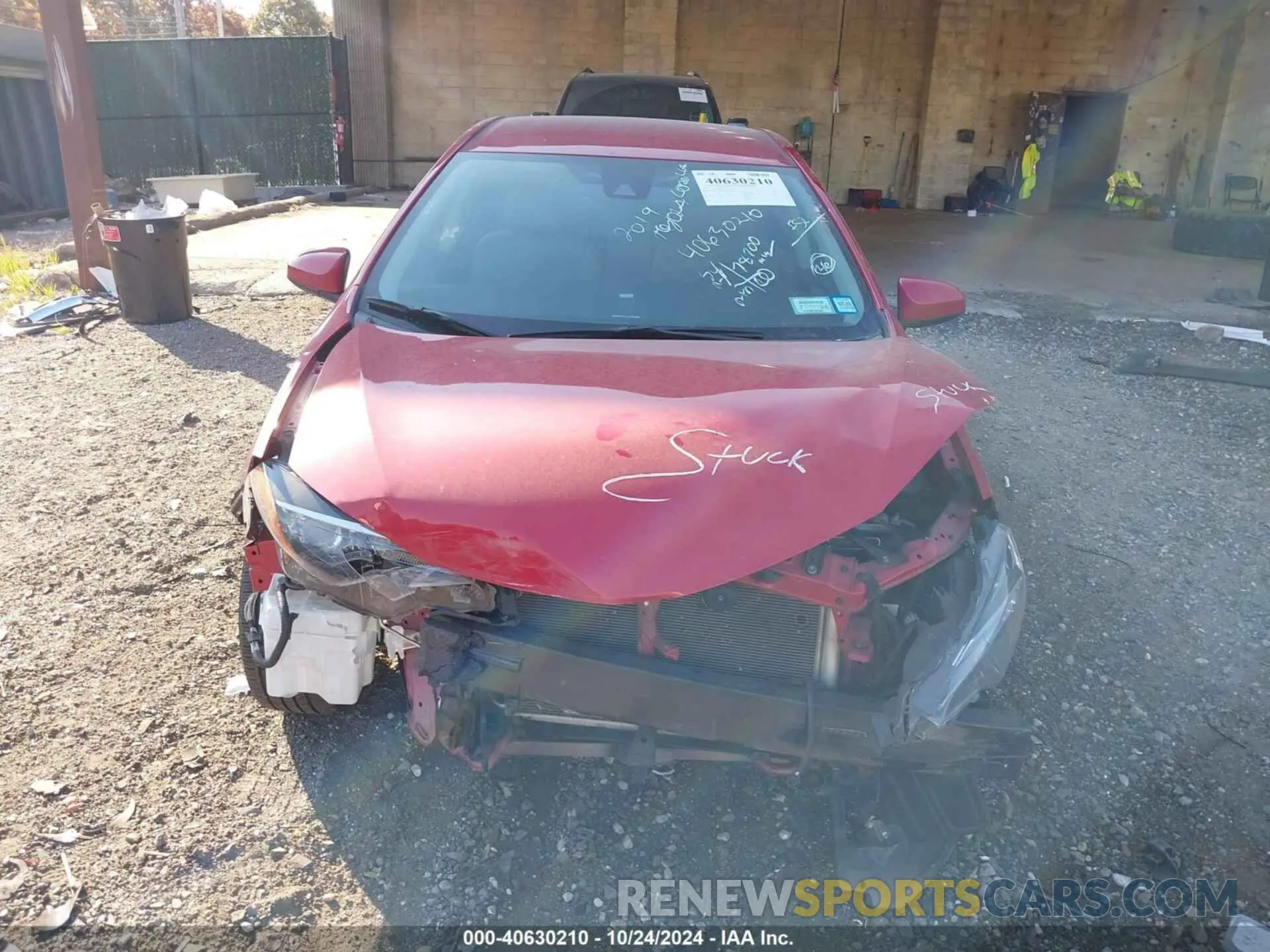 13 fotografías del automóvil dañado 2T1BURHE8KC154952 TOYOTA COROLLA 2019