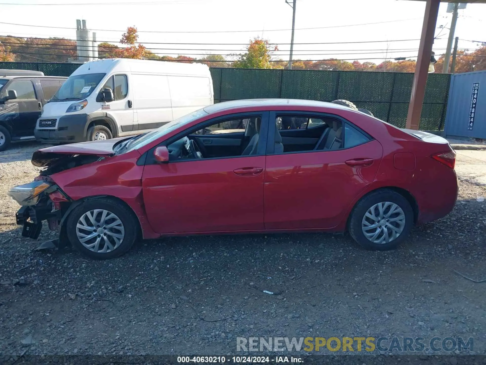 15 fotografías del automóvil dañado 2T1BURHE8KC154952 TOYOTA COROLLA 2019