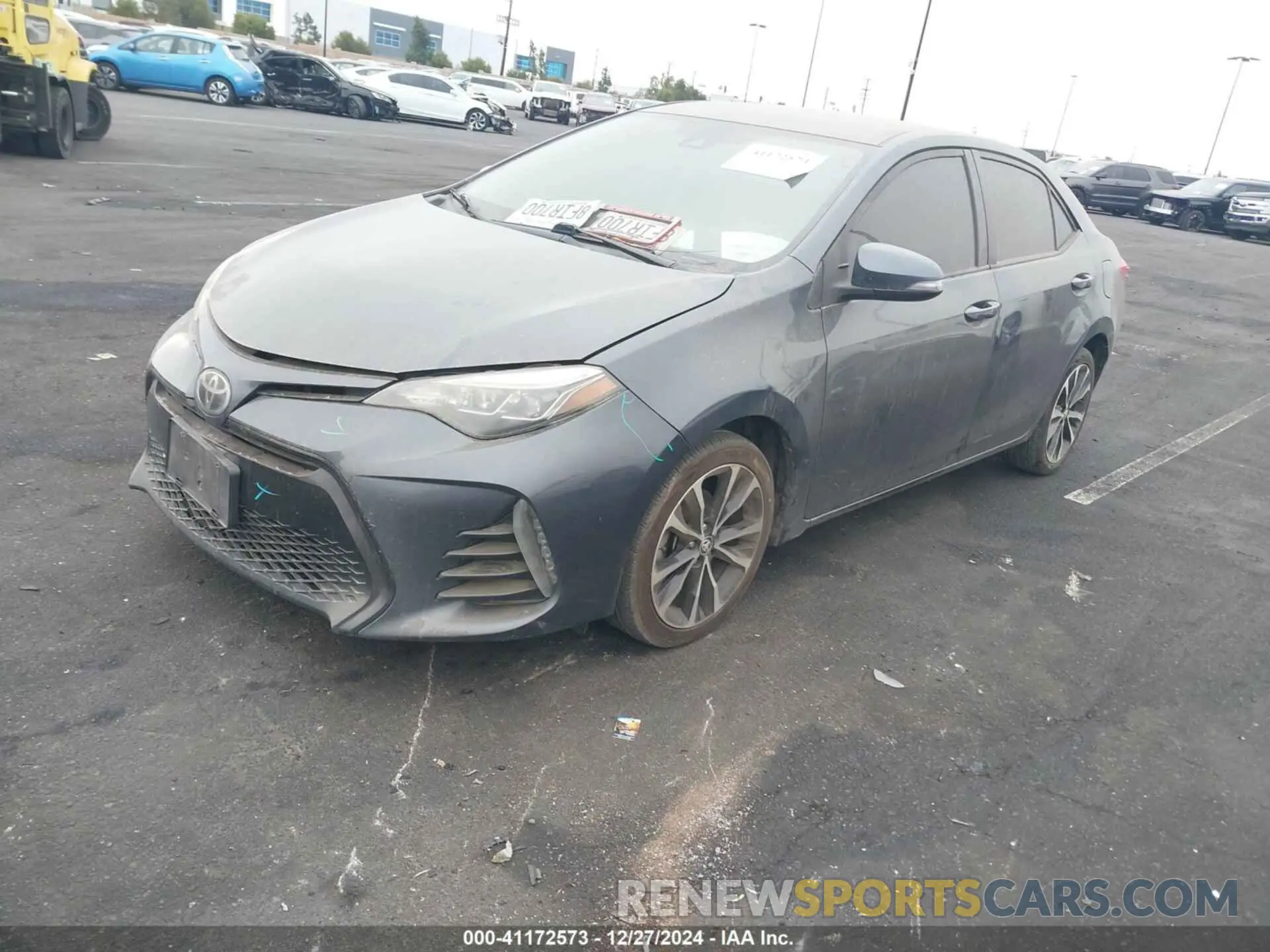 2 fotografías del automóvil dañado 2T1BURHE8KC156068 TOYOTA COROLLA 2019