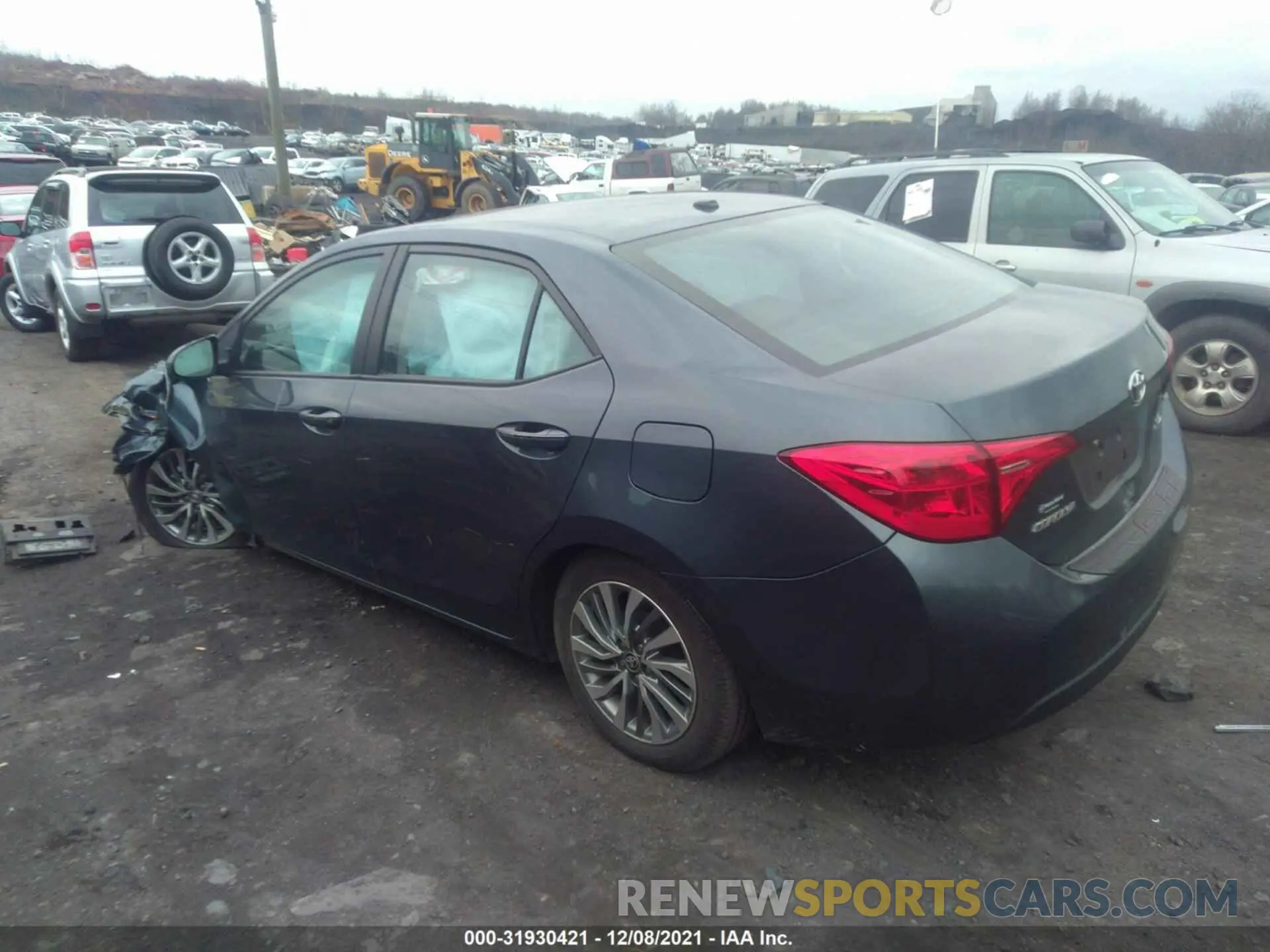 3 fotografías del automóvil dañado 2T1BURHE8KC160427 TOYOTA COROLLA 2019