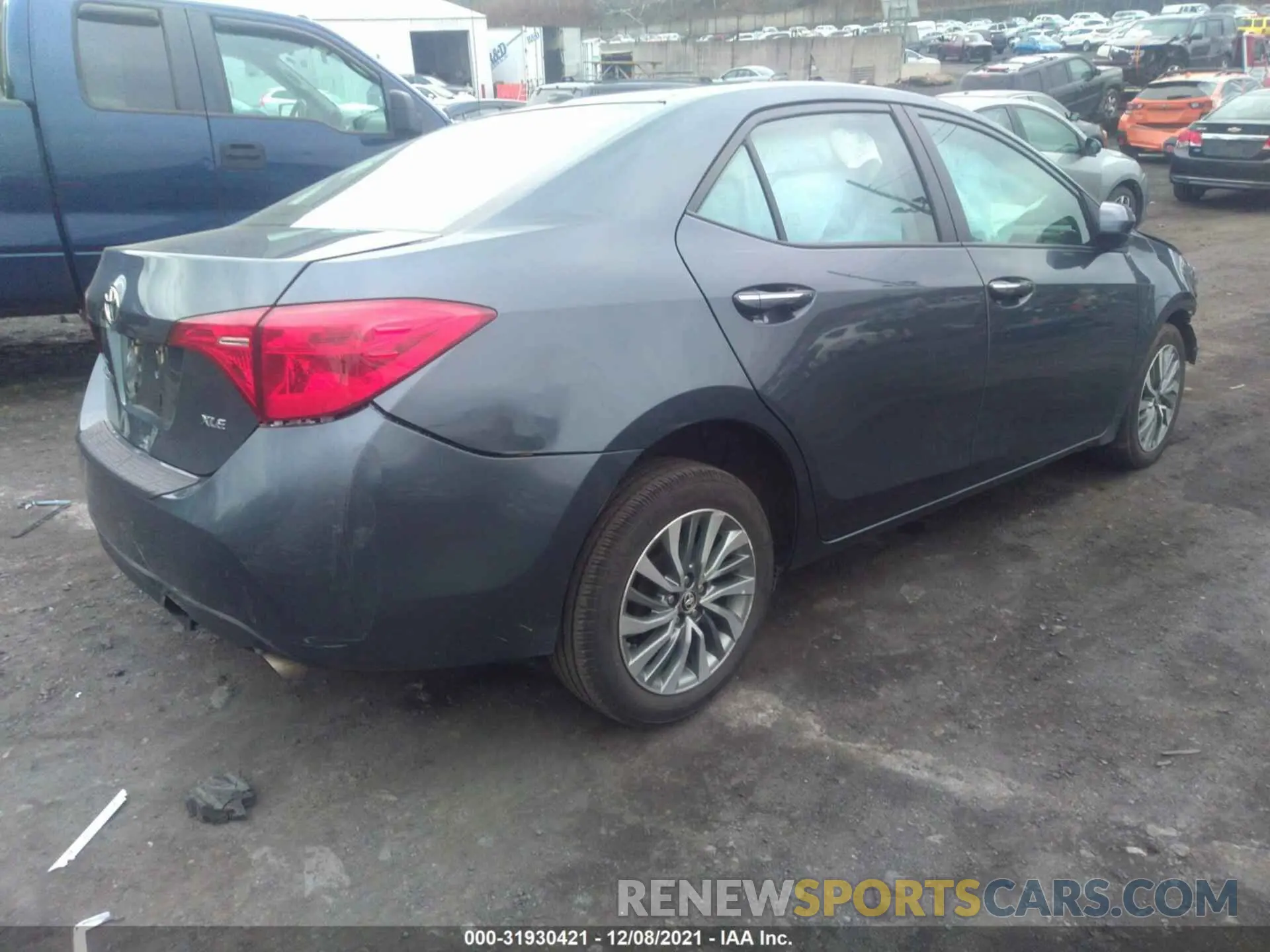 4 fotografías del automóvil dañado 2T1BURHE8KC160427 TOYOTA COROLLA 2019