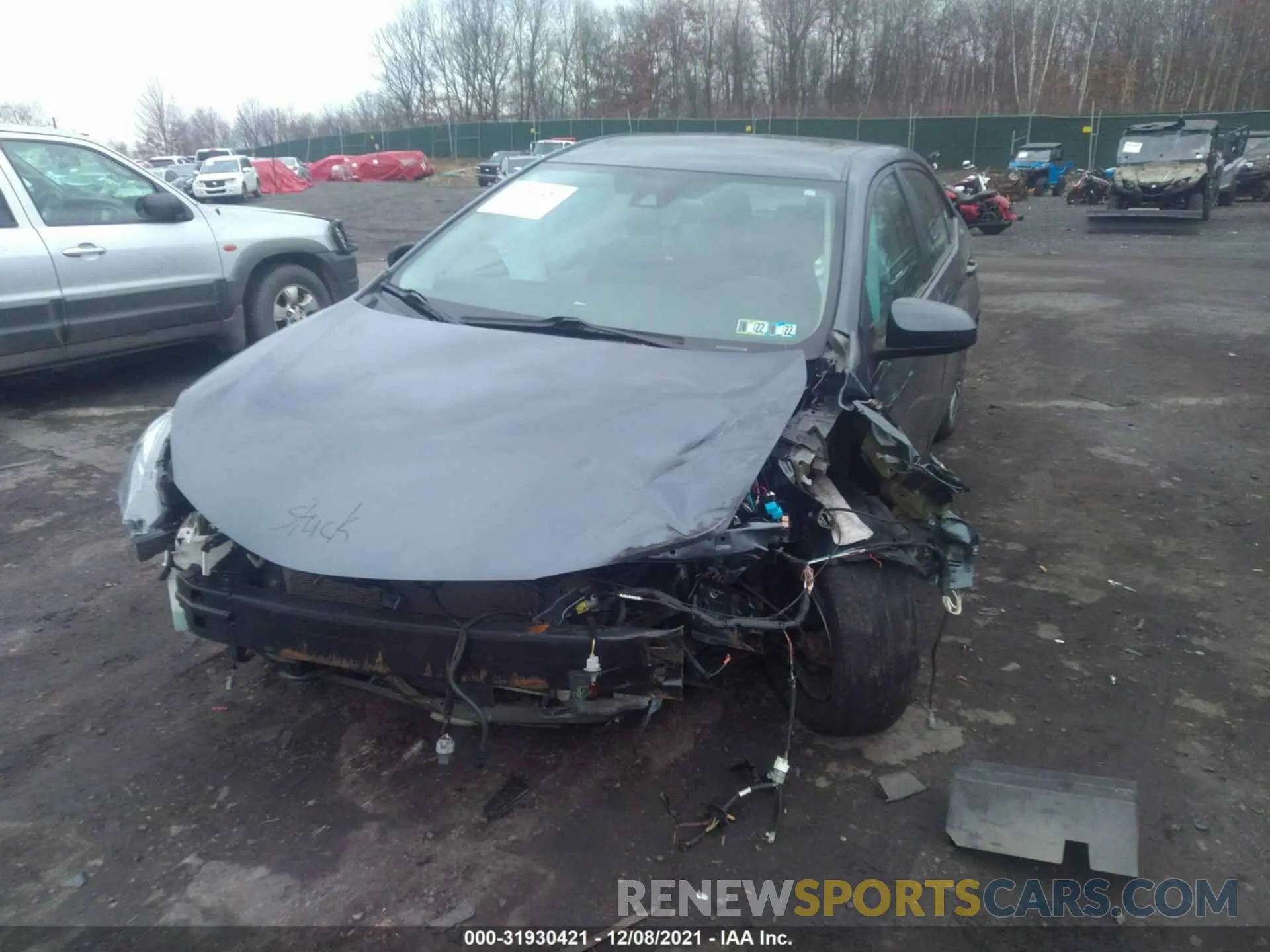 6 fotografías del automóvil dañado 2T1BURHE8KC160427 TOYOTA COROLLA 2019