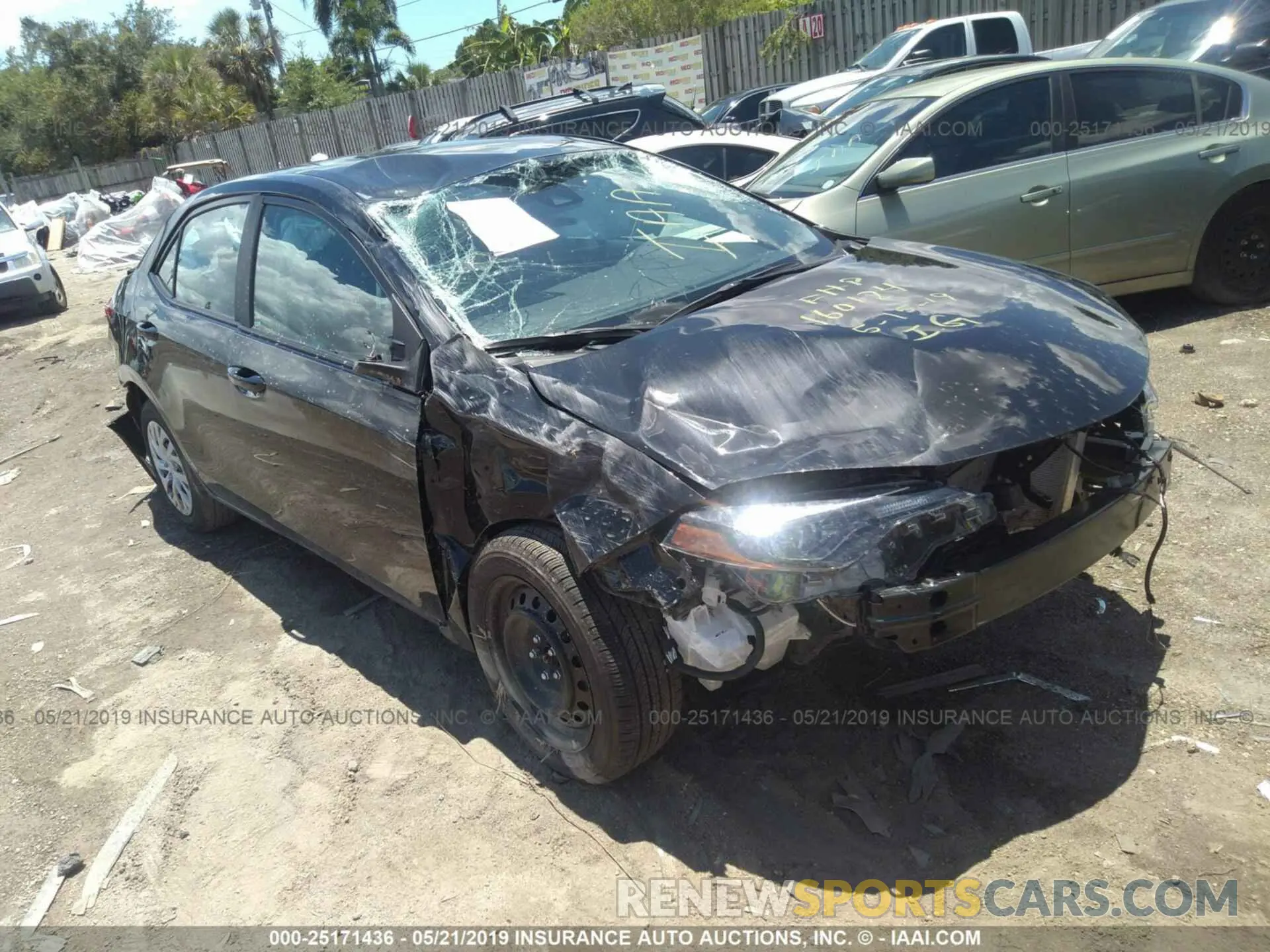 1 fotografías del automóvil dañado 2T1BURHE8KC167555 TOYOTA COROLLA 2019