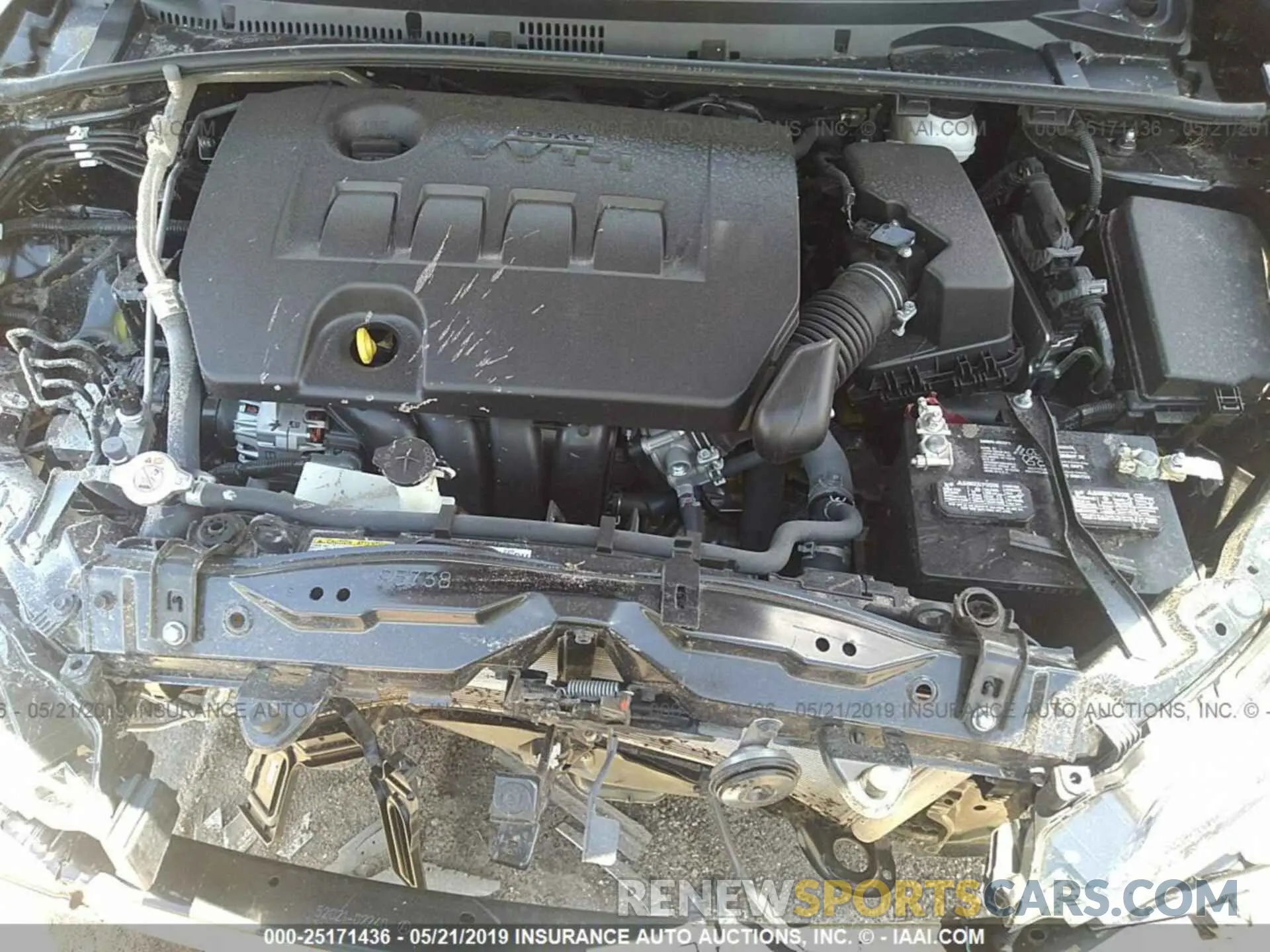 10 fotografías del automóvil dañado 2T1BURHE8KC167555 TOYOTA COROLLA 2019