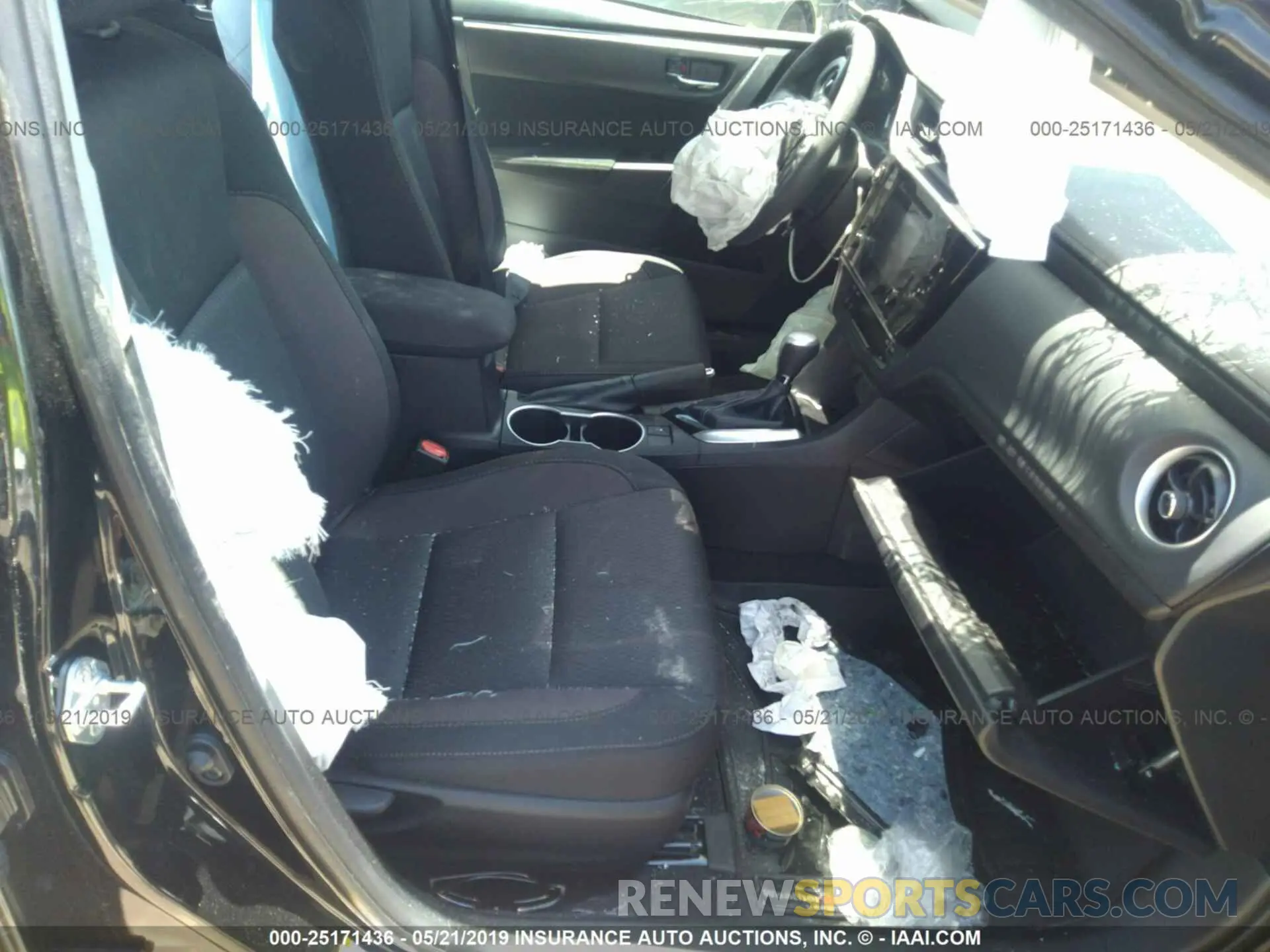 5 fotografías del automóvil dañado 2T1BURHE8KC167555 TOYOTA COROLLA 2019