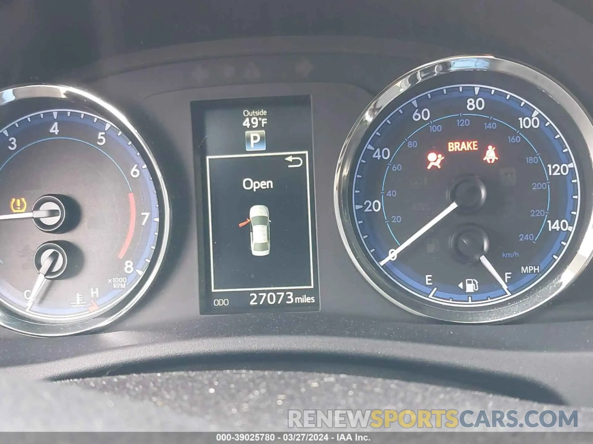 15 fotografías del automóvil dañado 2T1BURHE8KC171833 TOYOTA COROLLA 2019