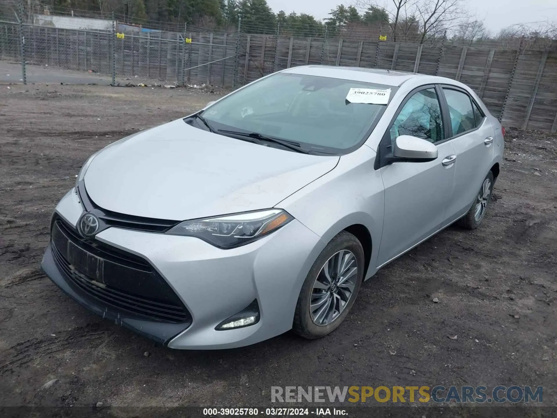 2 fotografías del automóvil dañado 2T1BURHE8KC171833 TOYOTA COROLLA 2019