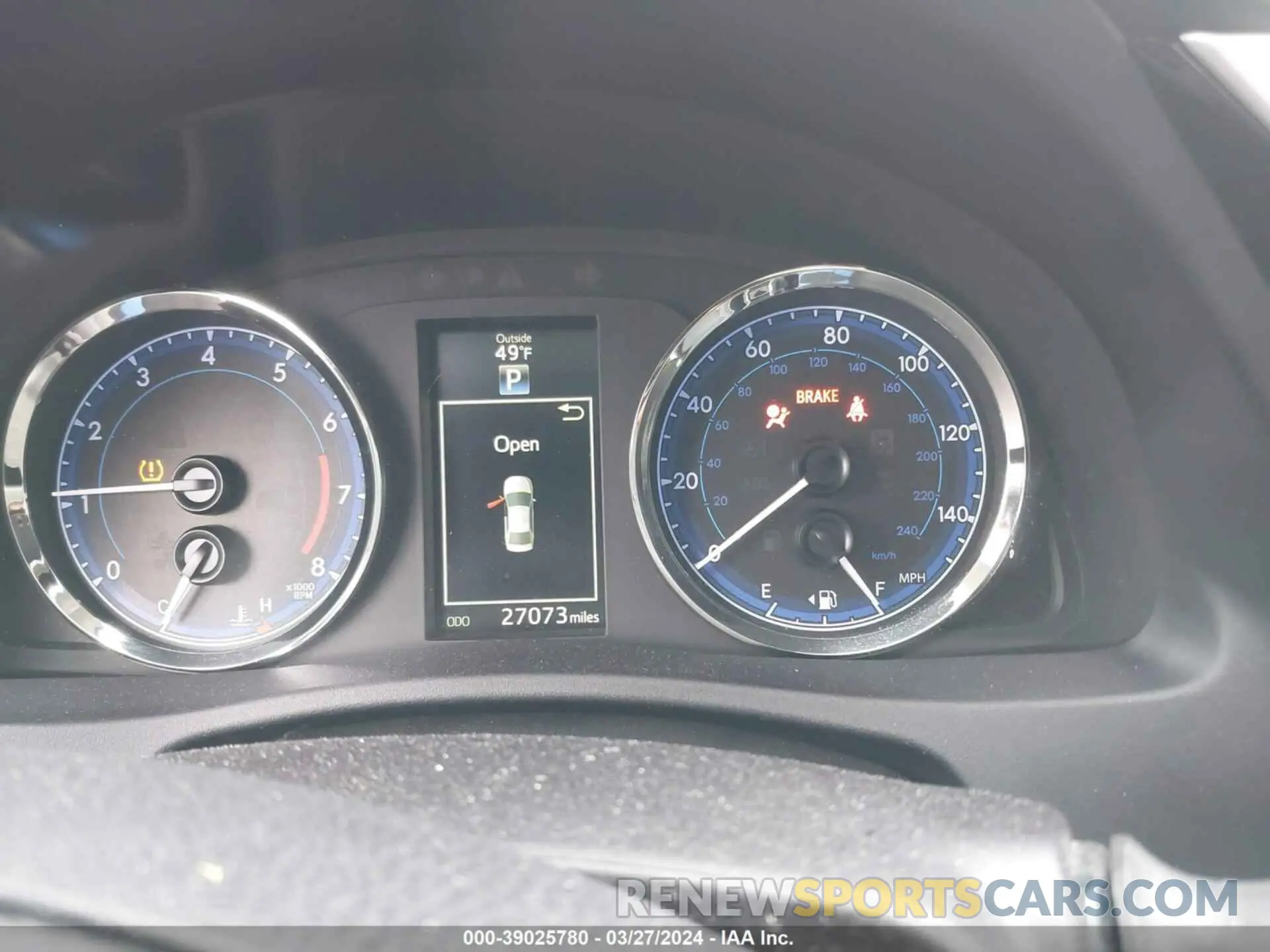 7 fotografías del automóvil dañado 2T1BURHE8KC171833 TOYOTA COROLLA 2019