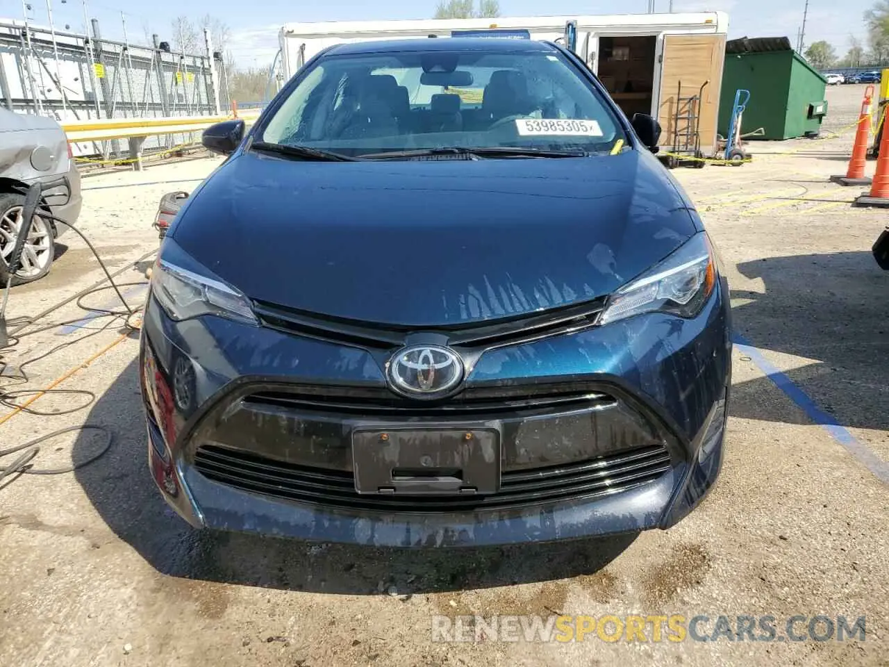 5 fotografías del automóvil dañado 2T1BURHE8KC175137 TOYOTA COROLLA 2019