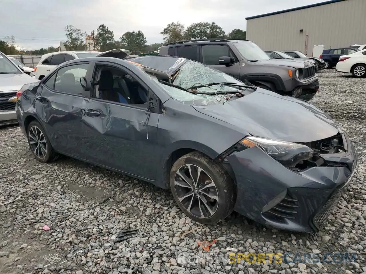 4 fotografías del automóvil dañado 2T1BURHE8KC179897 TOYOTA COROLLA 2019