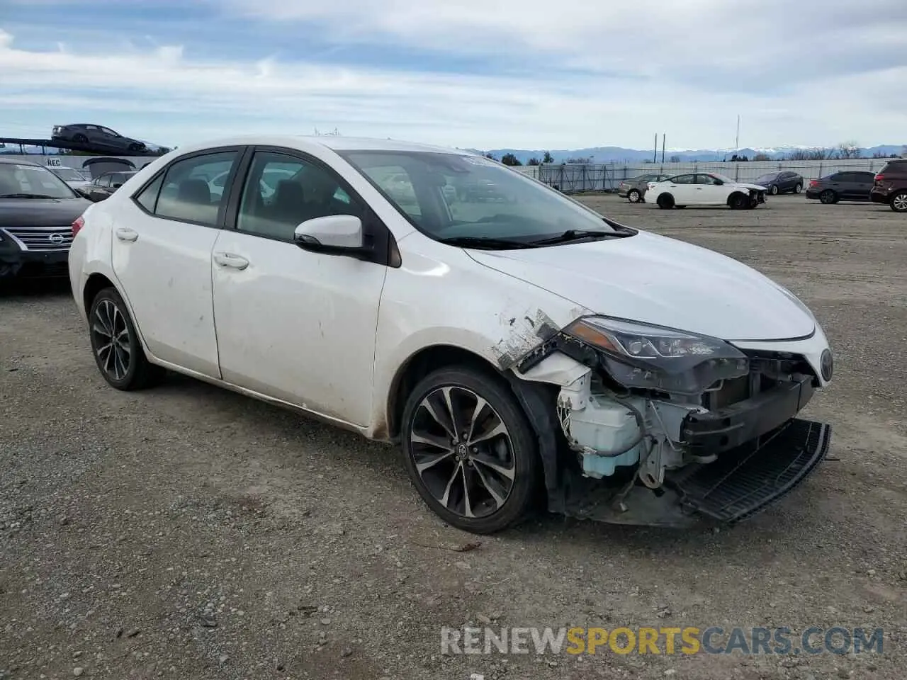 4 fotografías del automóvil dañado 2T1BURHE8KC191953 TOYOTA COROLLA 2019