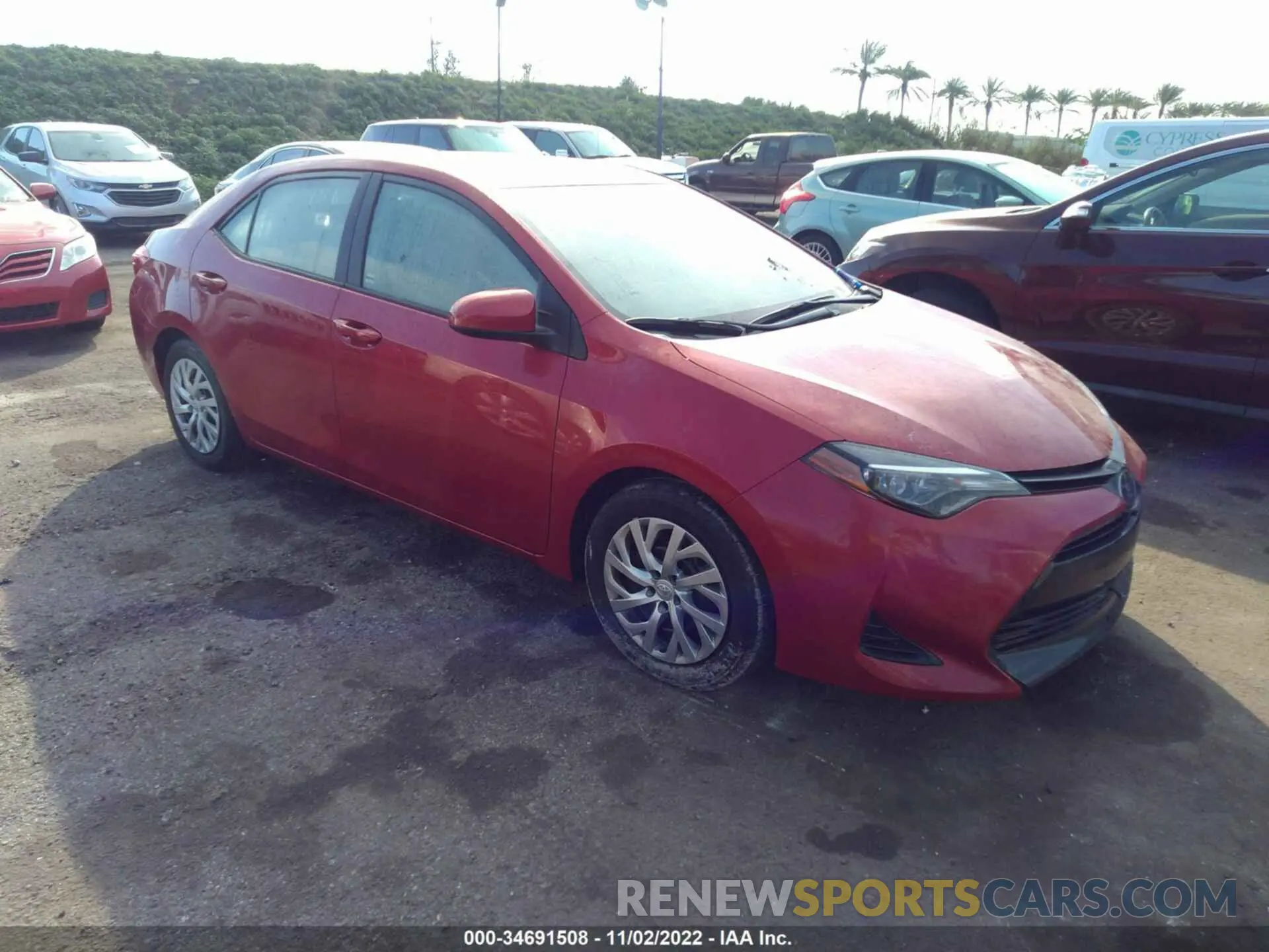 1 fotografías del automóvil dañado 2T1BURHE8KC205690 TOYOTA COROLLA 2019