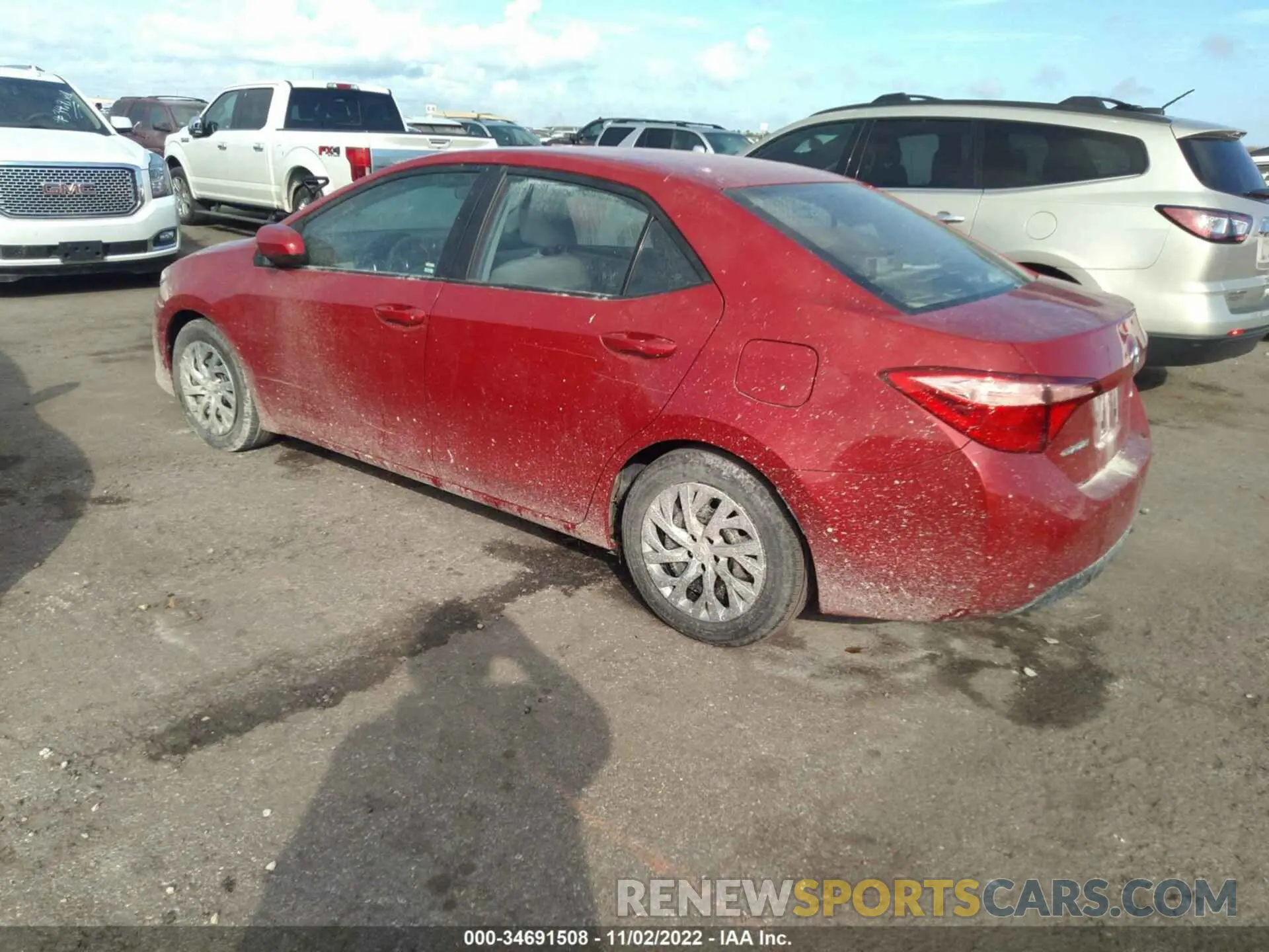 3 fotografías del automóvil dañado 2T1BURHE8KC205690 TOYOTA COROLLA 2019