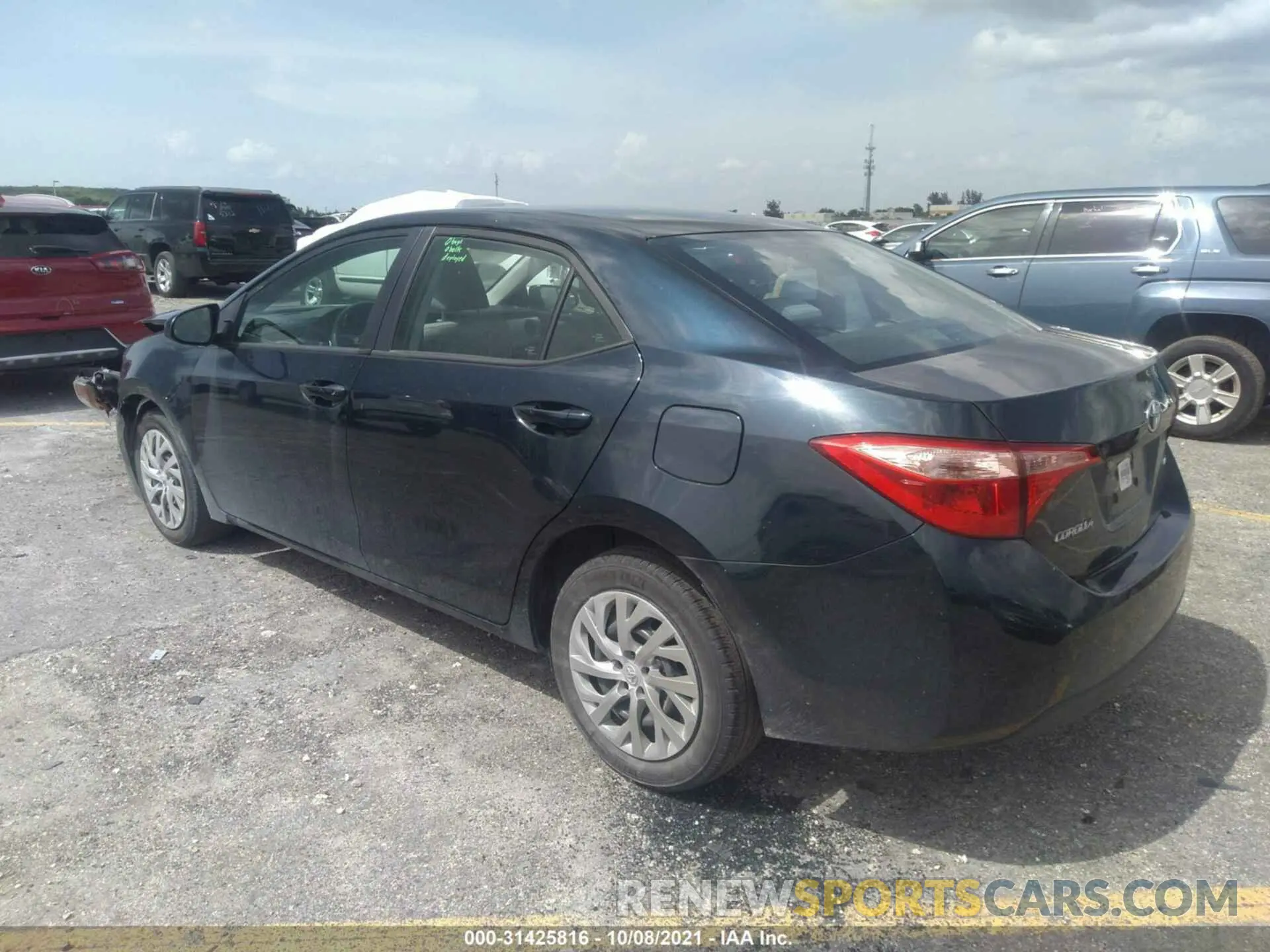 3 fotografías del automóvil dañado 2T1BURHE8KC208475 TOYOTA COROLLA 2019