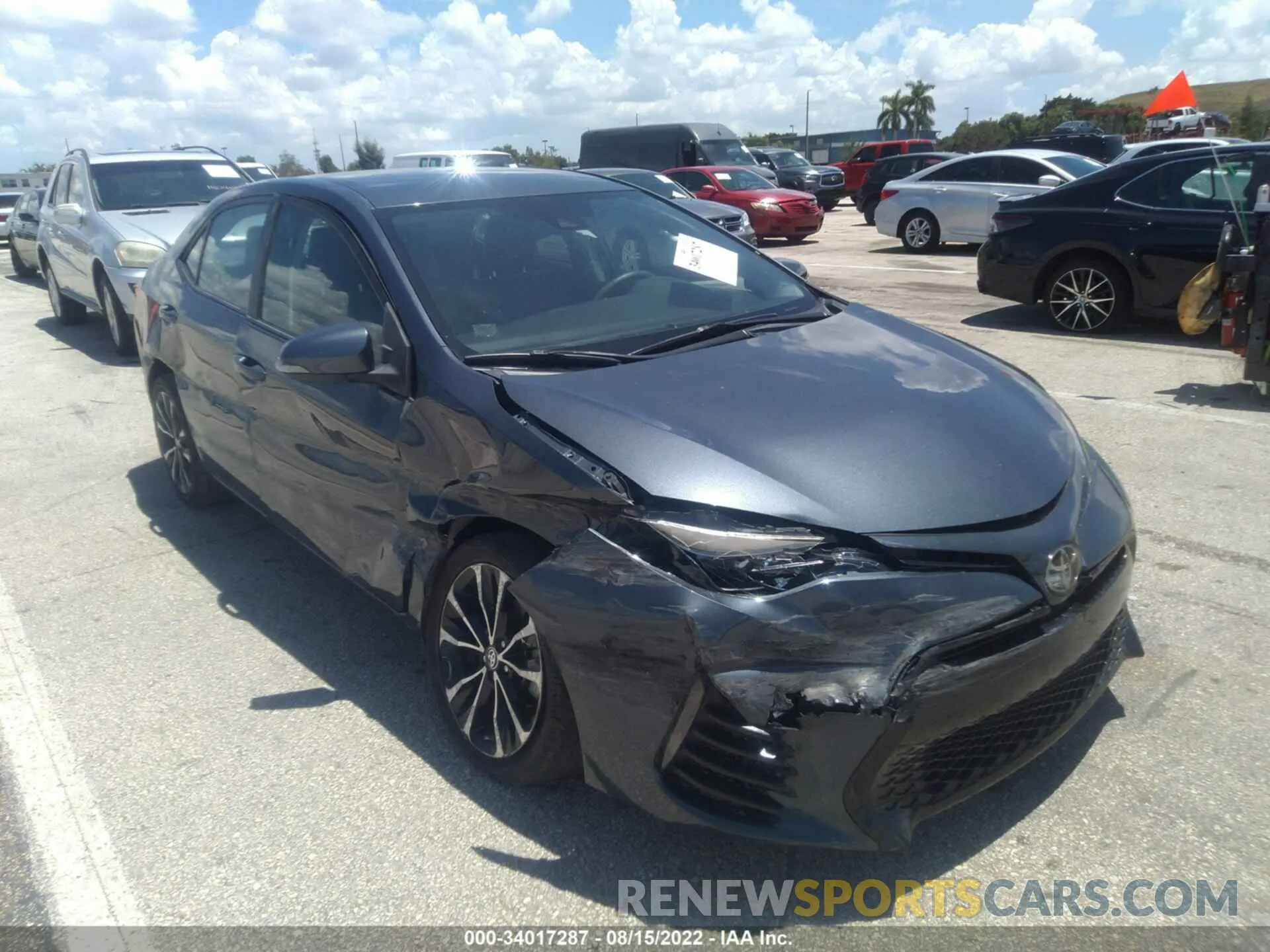 6 fotografías del automóvil dañado 2T1BURHE8KC216382 TOYOTA COROLLA 2019