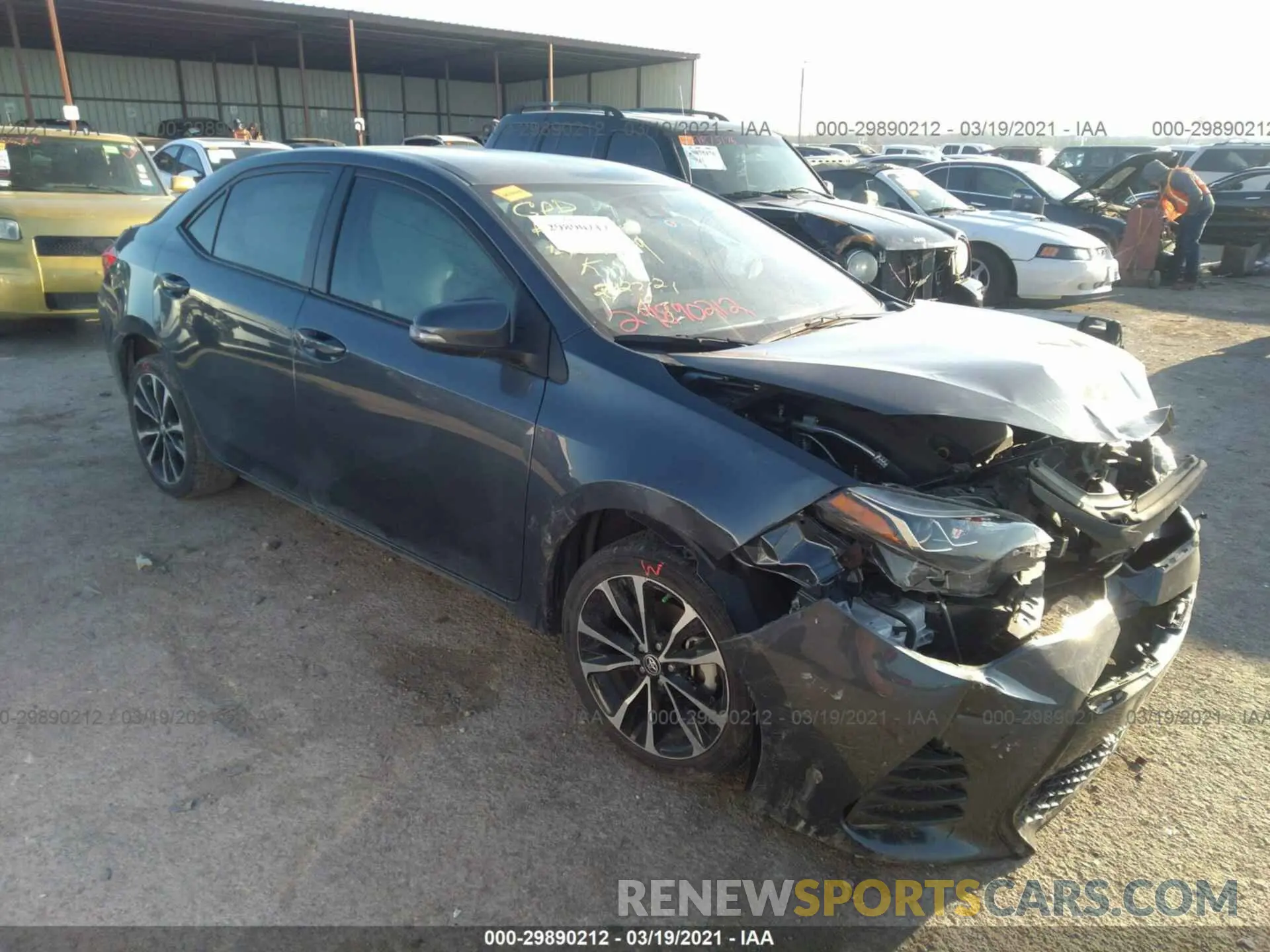 1 fotografías del automóvil dañado 2T1BURHE8KC217354 TOYOTA COROLLA 2019
