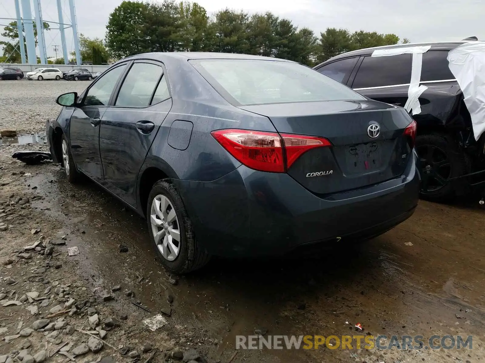 3 fotografías del automóvil dañado 2T1BURHE8KC224207 TOYOTA COROLLA 2019