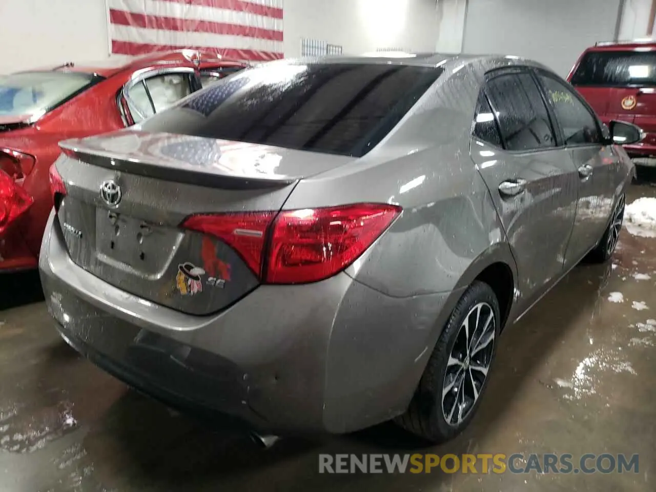 4 fotografías del automóvil dañado 2T1BURHE8KC224529 TOYOTA COROLLA 2019