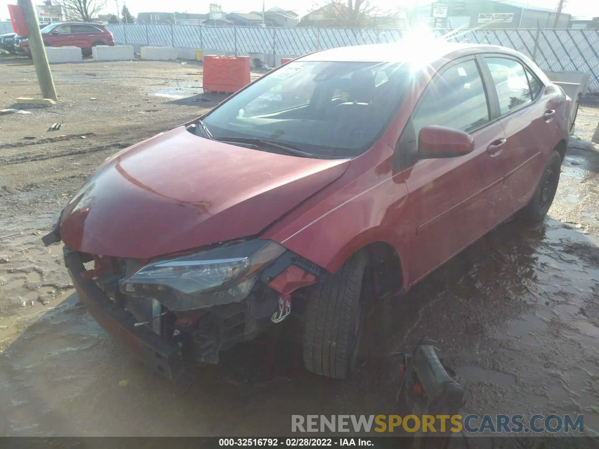2 fotografías del automóvil dañado 2T1BURHE8KC244389 TOYOTA COROLLA 2019