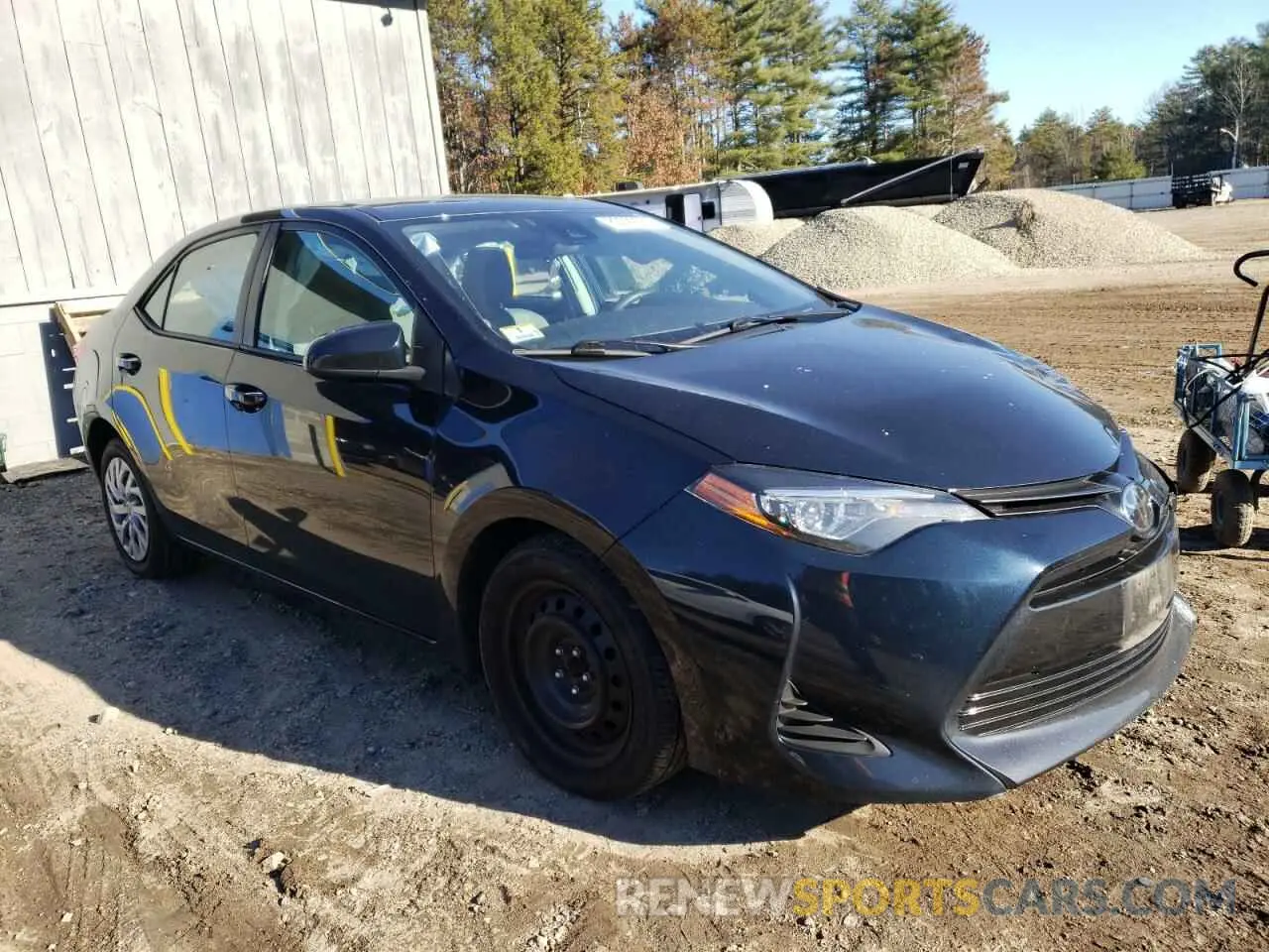4 fotografías del automóvil dañado 2T1BURHE8KC245719 TOYOTA COROLLA 2019