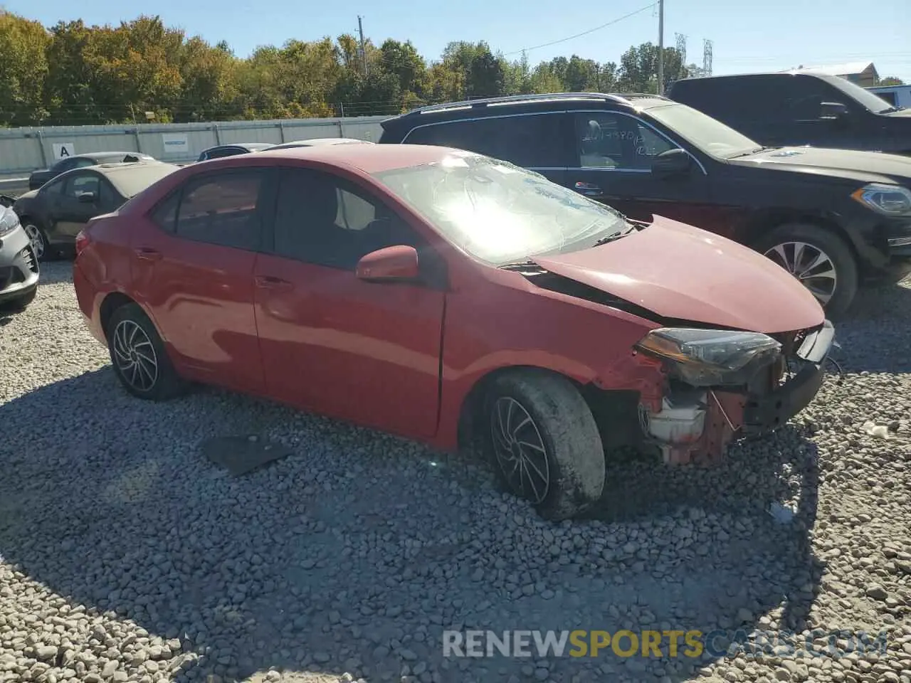4 fotografías del automóvil dañado 2T1BURHE9KC139926 TOYOTA COROLLA 2019