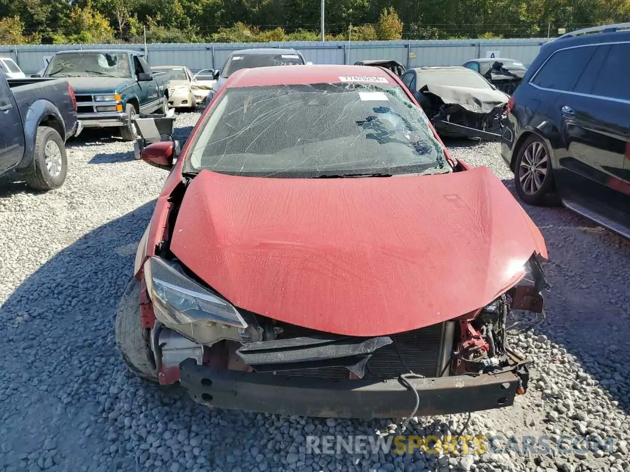 5 fotografías del automóvil dañado 2T1BURHE9KC139926 TOYOTA COROLLA 2019