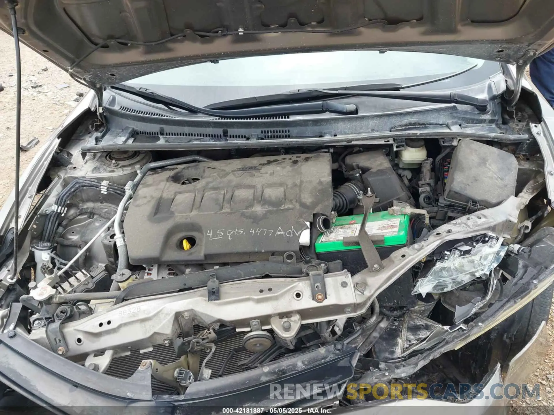 10 fotografías del automóvil dañado 2T1BURHE9KC160145 TOYOTA COROLLA 2019