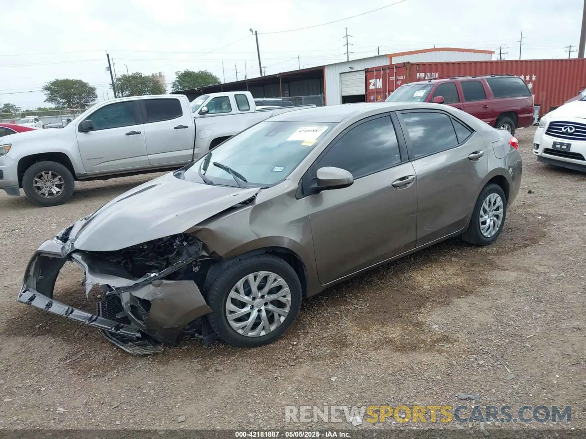 2 fotografías del automóvil dañado 2T1BURHE9KC160145 TOYOTA COROLLA 2019
