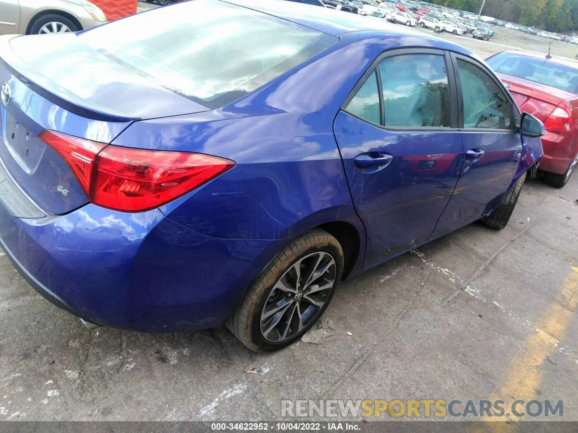 4 fotografías del automóvil dañado 2T1BURHE9KC160470 TOYOTA COROLLA 2019
