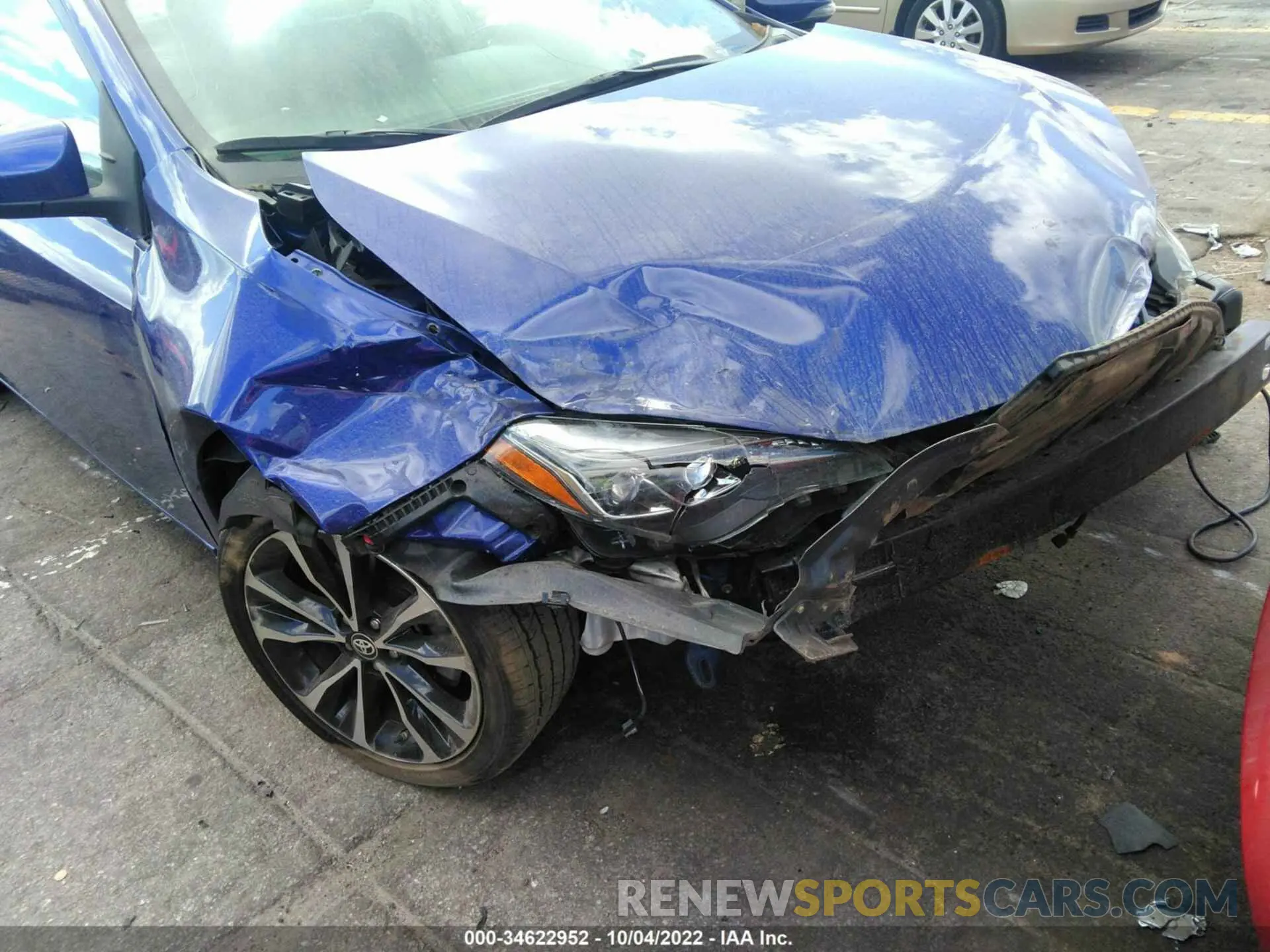 6 fotografías del automóvil dañado 2T1BURHE9KC160470 TOYOTA COROLLA 2019