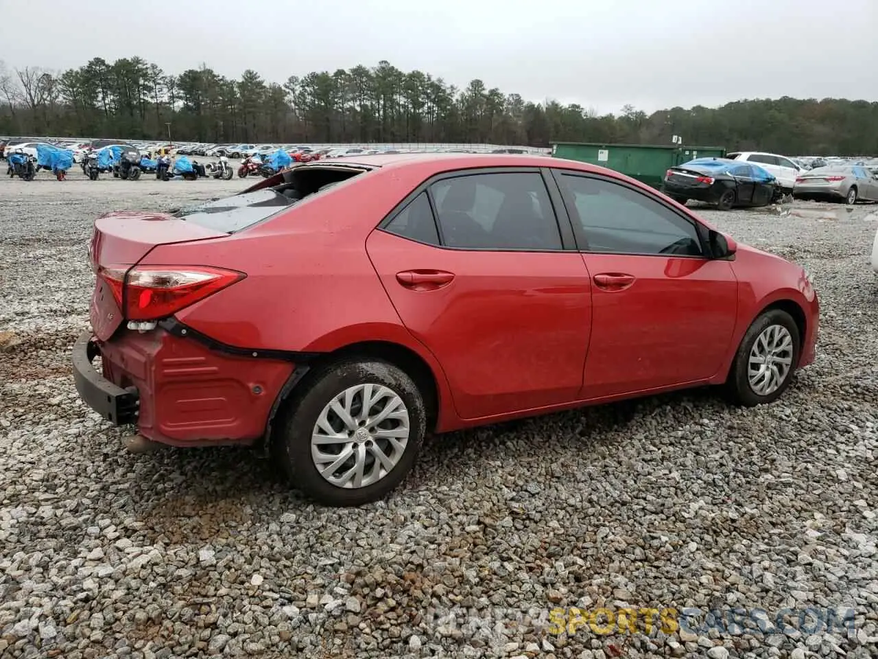 3 fotografías del automóvil dañado 2T1BURHE9KC160775 TOYOTA COROLLA 2019