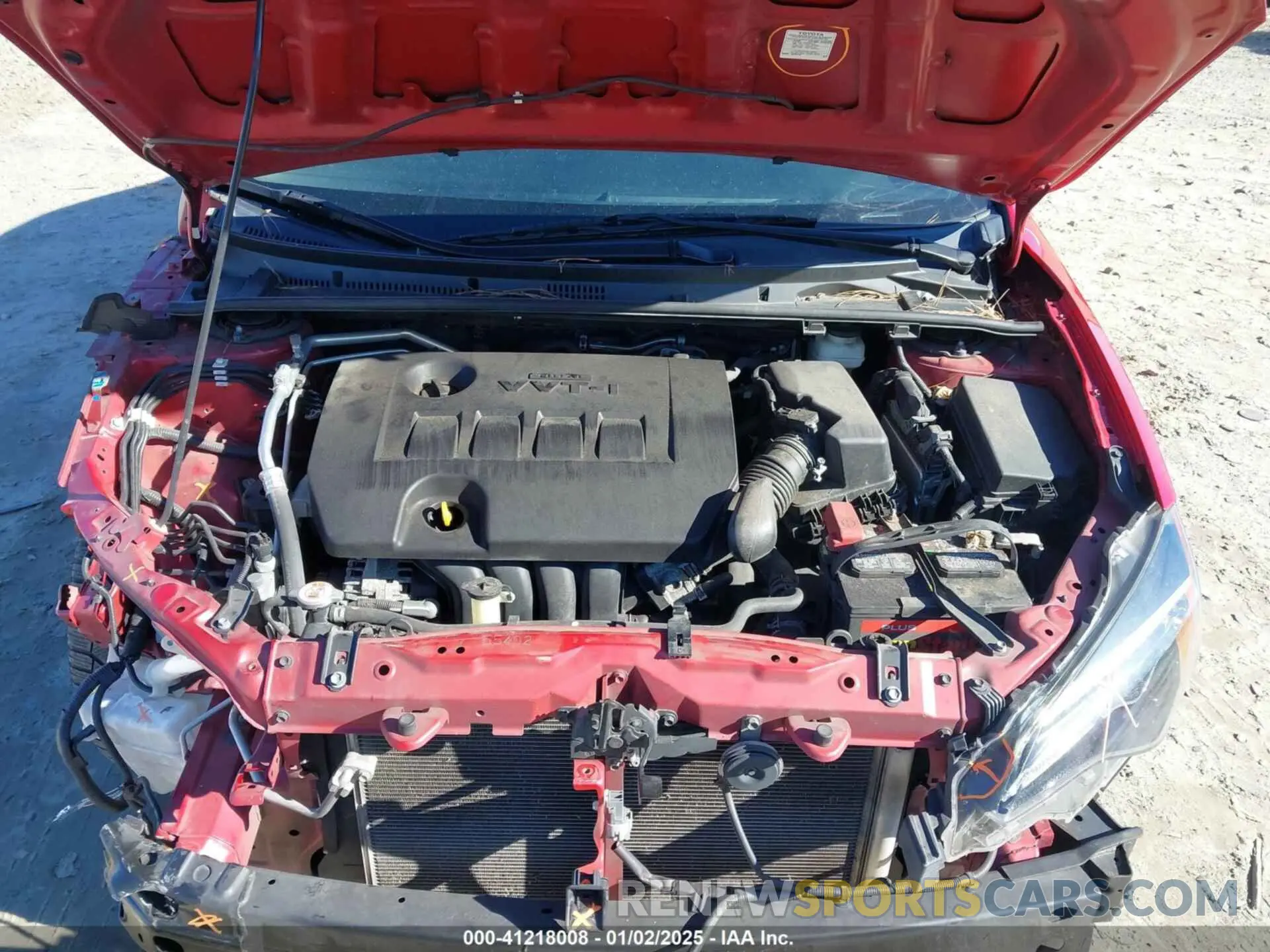 10 fotografías del automóvil dañado 2T1BURHE9KC177219 TOYOTA COROLLA 2019
