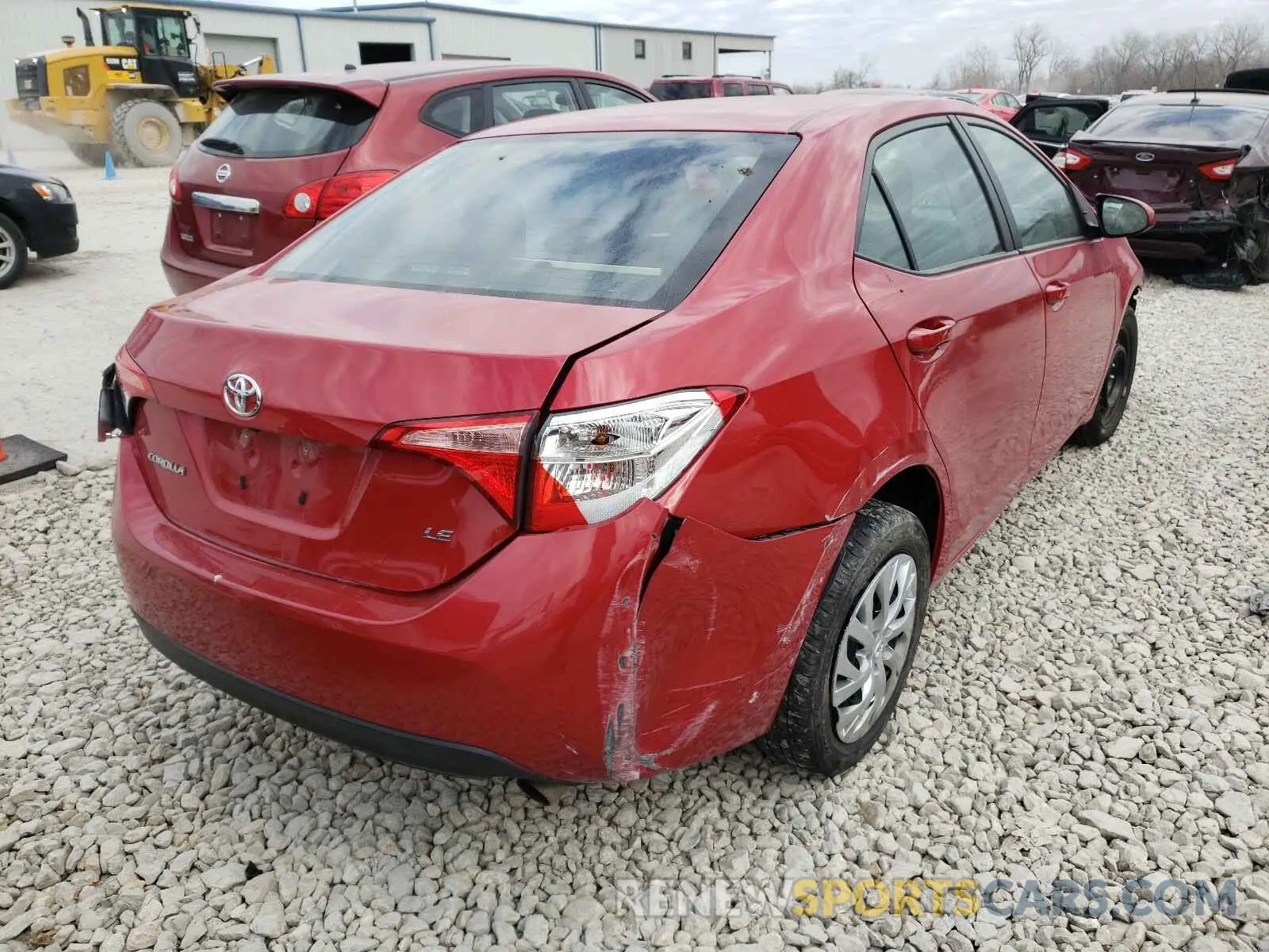 4 fotografías del automóvil dañado 2T1BURHE9KC181657 TOYOTA COROLLA 2019