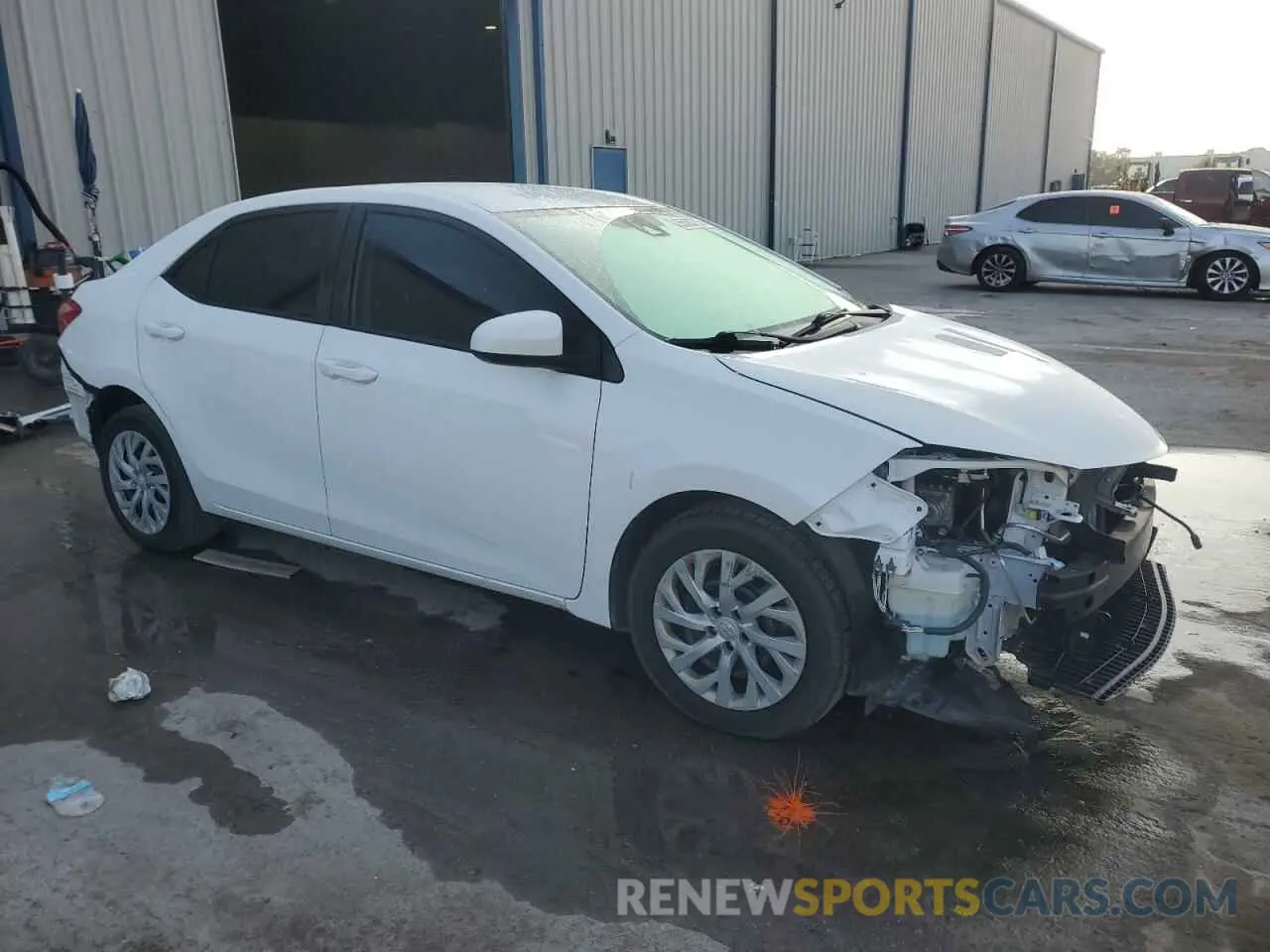 4 fotografías del automóvil dañado 2T1BURHE9KC182873 TOYOTA COROLLA 2019
