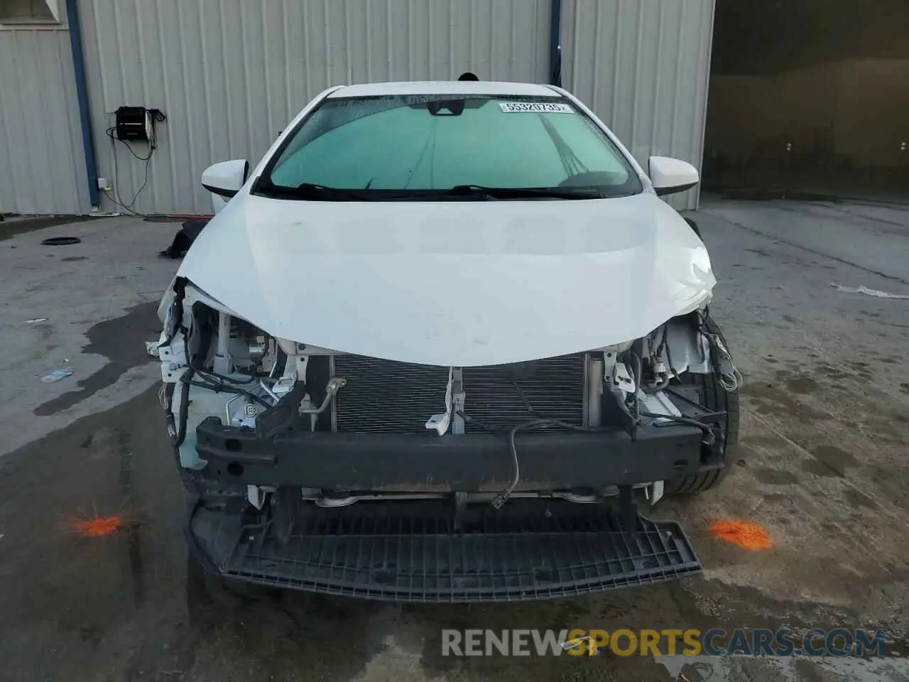 5 fotografías del automóvil dañado 2T1BURHE9KC182873 TOYOTA COROLLA 2019