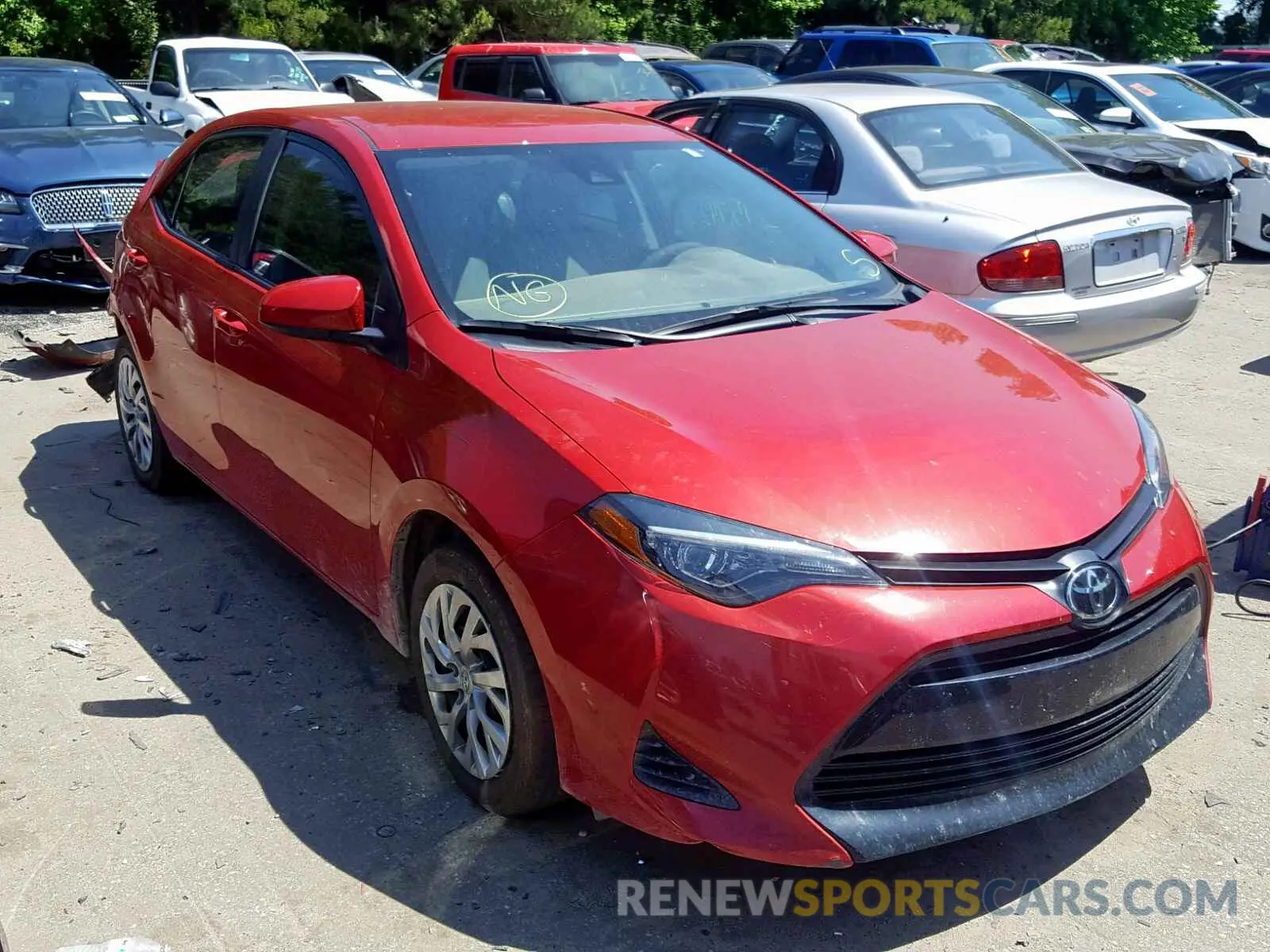 1 fotografías del automóvil dañado 2T1BURHE9KC184428 TOYOTA COROLLA 2019
