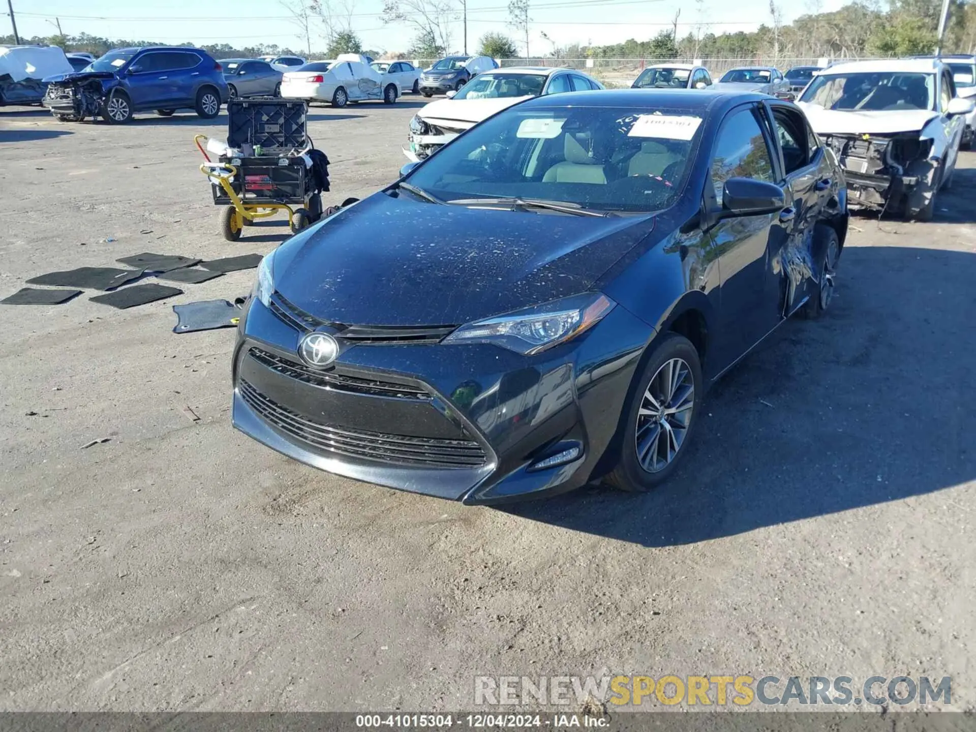 2 fotografías del automóvil dañado 2T1BURHE9KC201549 TOYOTA COROLLA 2019