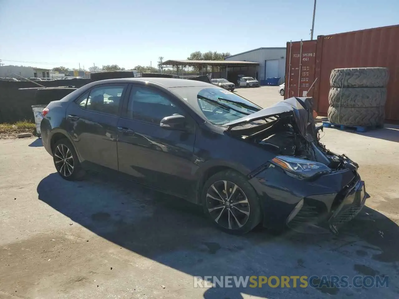 4 fotografías del automóvil dañado 2T1BURHE9KC203818 TOYOTA COROLLA 2019