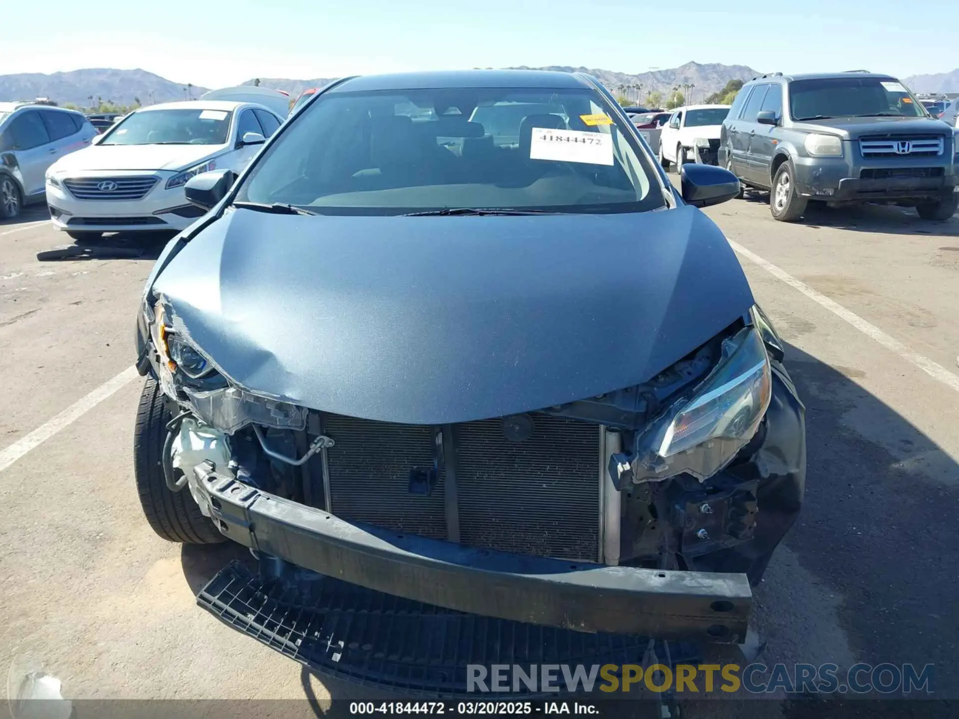 6 fotografías del automóvil dañado 2T1BURHE9KC217993 TOYOTA COROLLA 2019