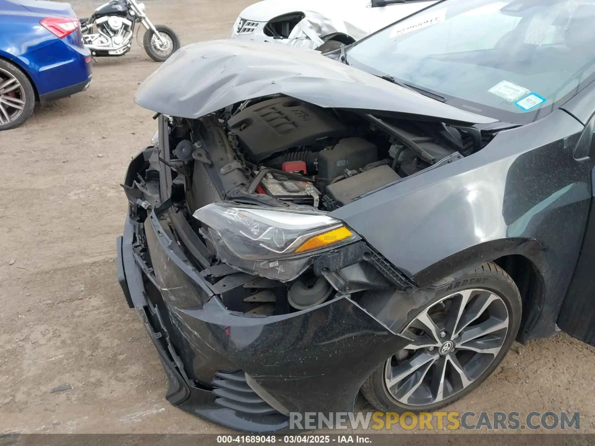 17 fotografías del automóvil dañado 2T1BURHE9KC219002 TOYOTA COROLLA 2019