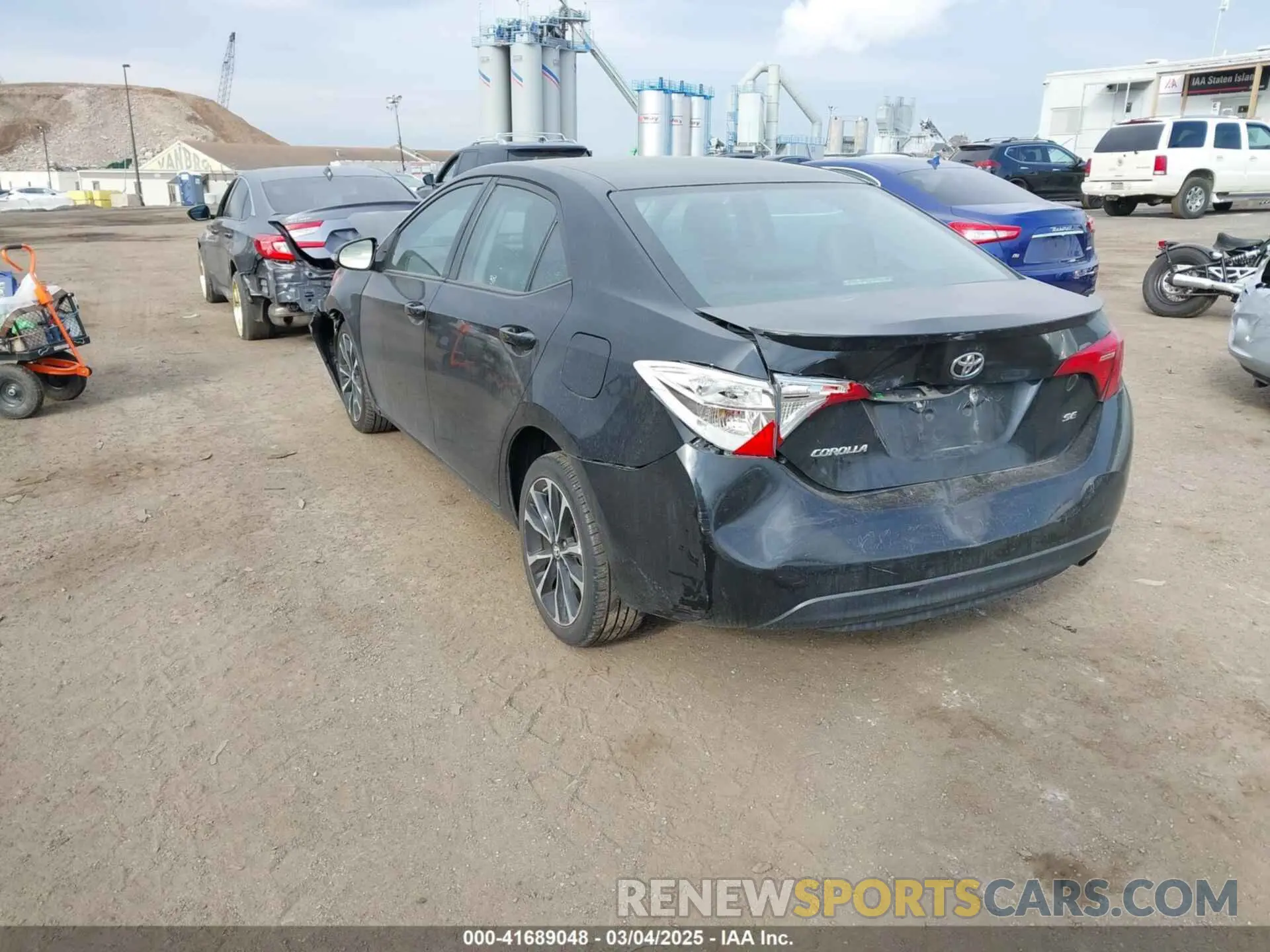 3 fotografías del automóvil dañado 2T1BURHE9KC219002 TOYOTA COROLLA 2019