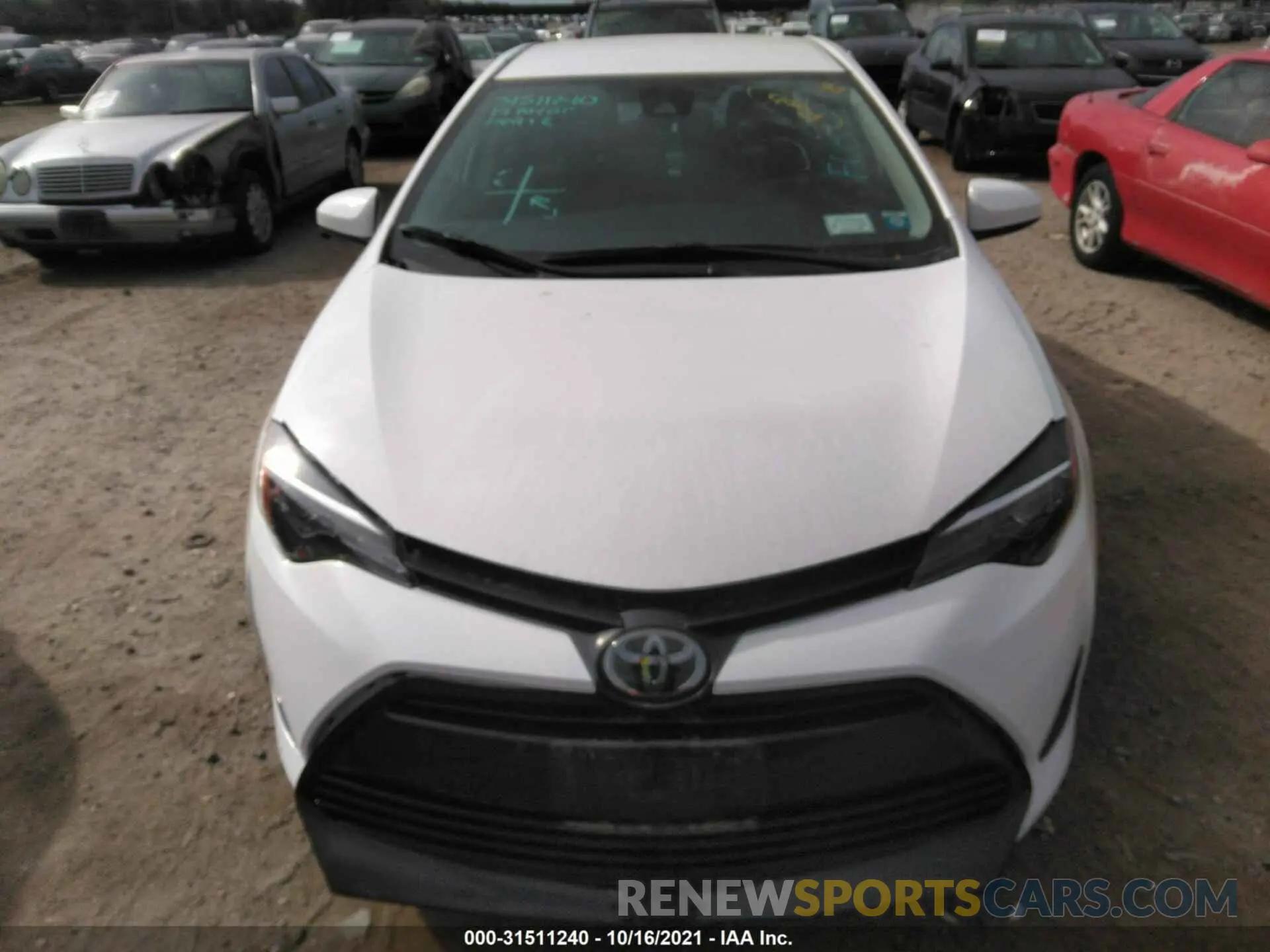6 fotografías del automóvil dañado 2T1BURHE9KC226189 TOYOTA COROLLA 2019