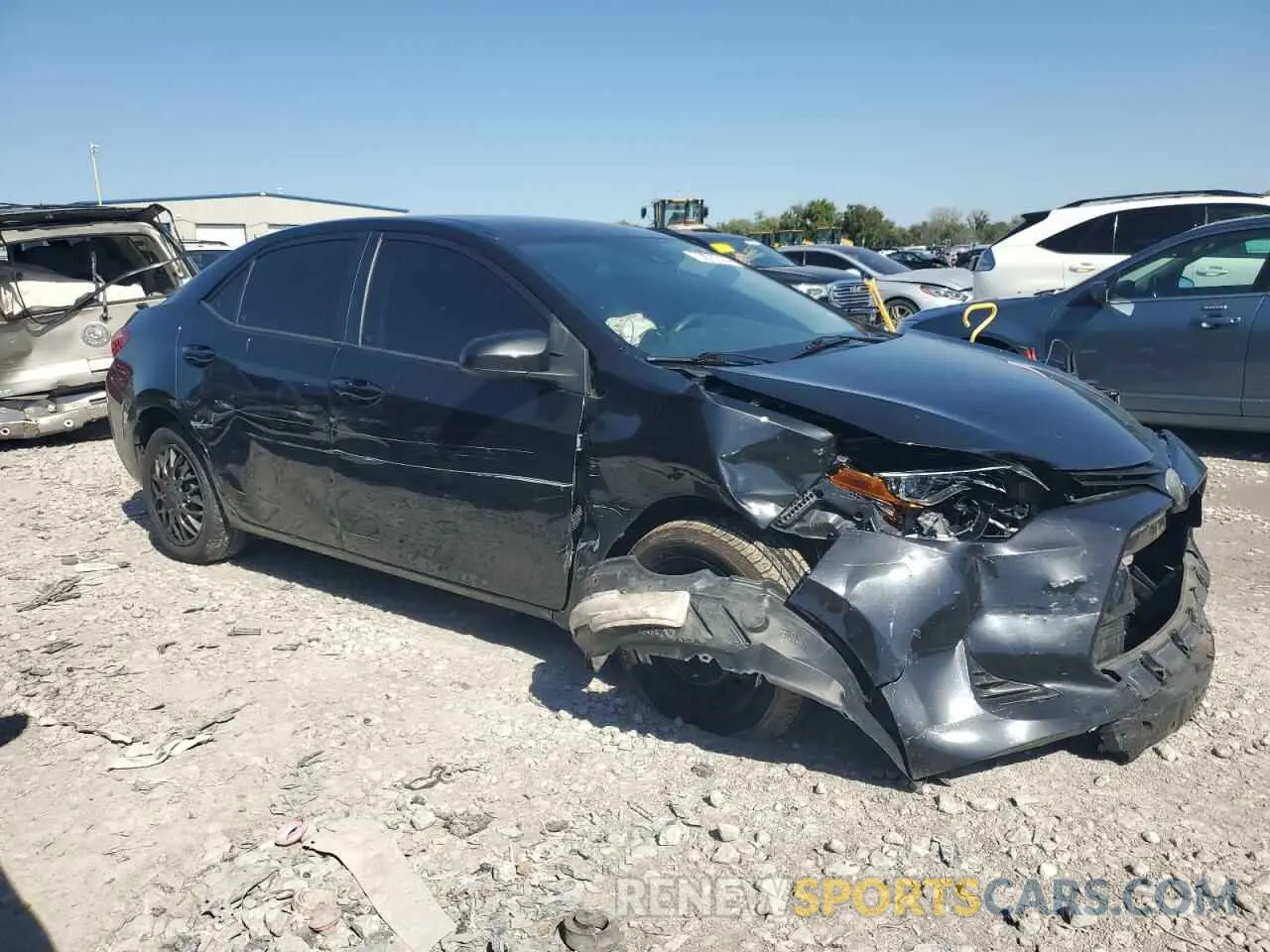 4 fotografías del automóvil dañado 2T1BURHE9KC230081 TOYOTA COROLLA 2019
