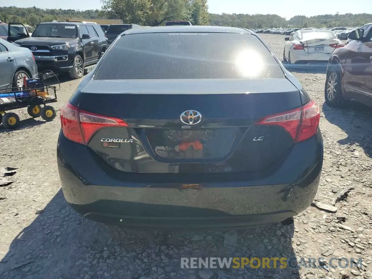 6 fotografías del automóvil dañado 2T1BURHE9KC230081 TOYOTA COROLLA 2019